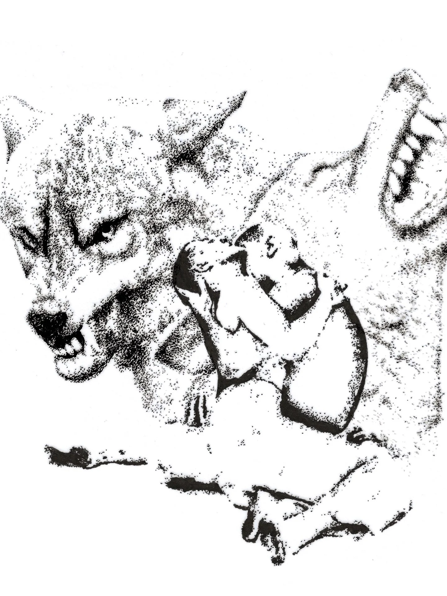 THX 1138 and some wolves during battle - dates left for June in highlights, booking July in London x