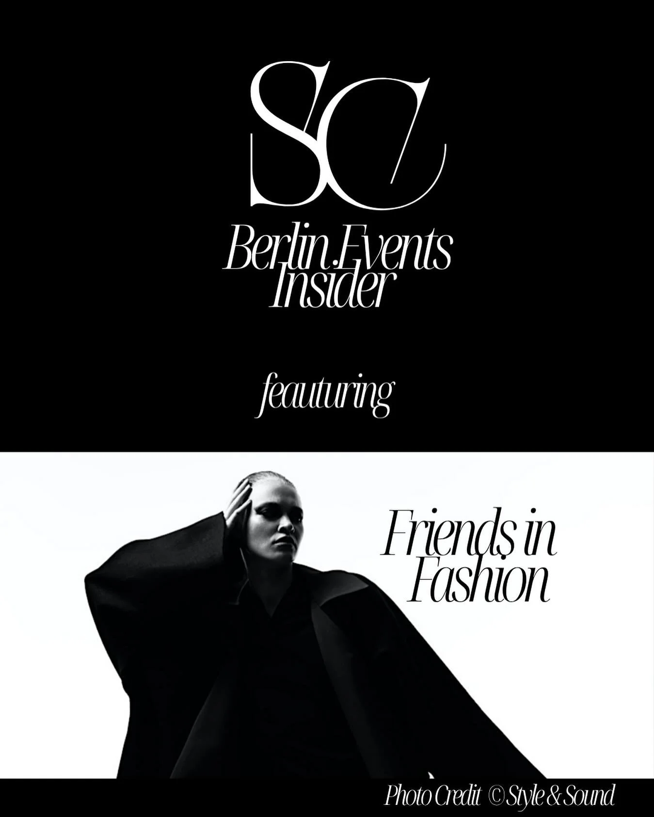 FRIENDS IN FASHION 🖤
Style &amp; Sound presents a night where fashion meets community &mdash; bringing together designers, stylists, models, photographers, and all Berlin creatives shaping the scene. ✨
Connect, collaborate &amp; celebrate the people