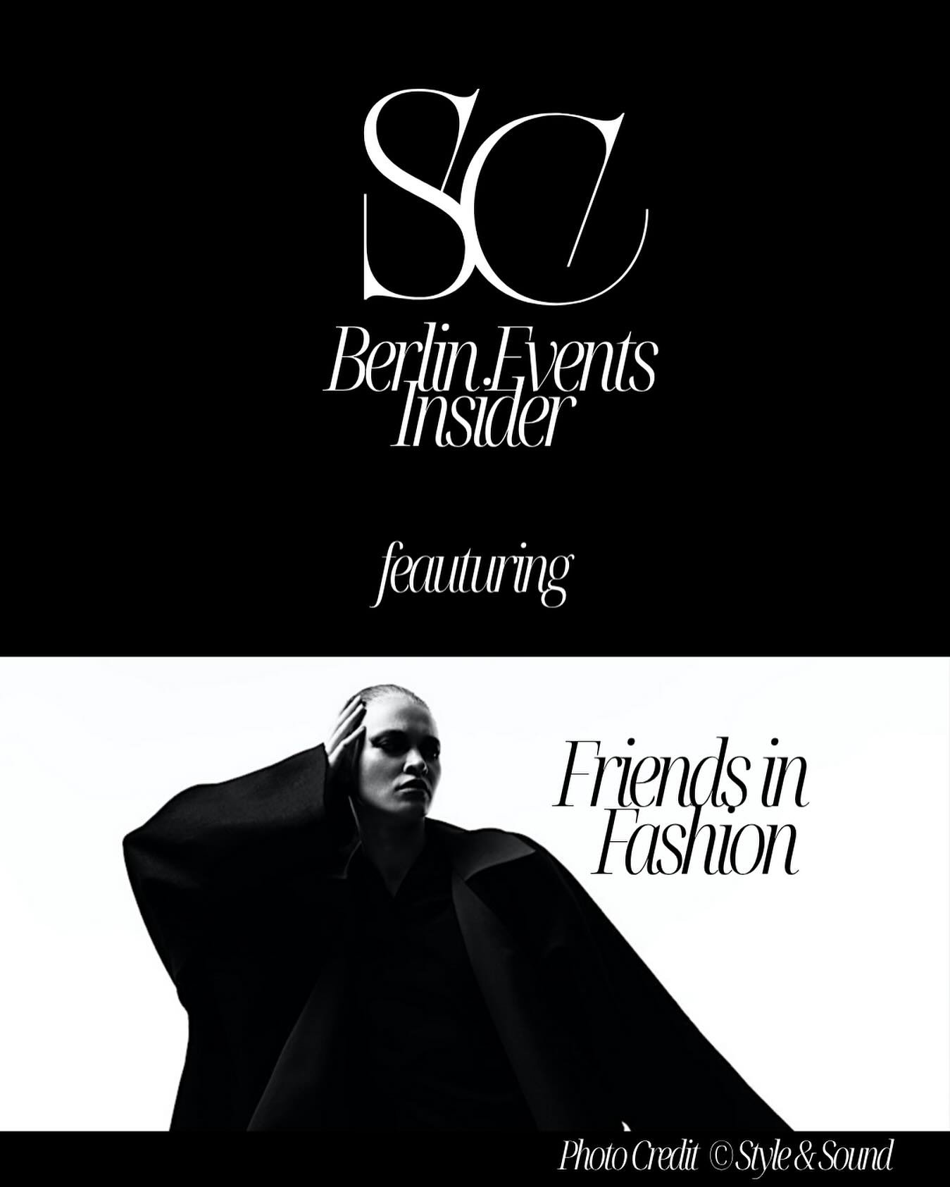 FRIENDS IN FASHION 🖤
Style &amp; Sound presents a night where fashion meets community &mdash; bringing together designers, stylists, models, photographers, and all Berlin creatives shaping the scene. ✨
Connect, collaborate &amp; celebrate the people