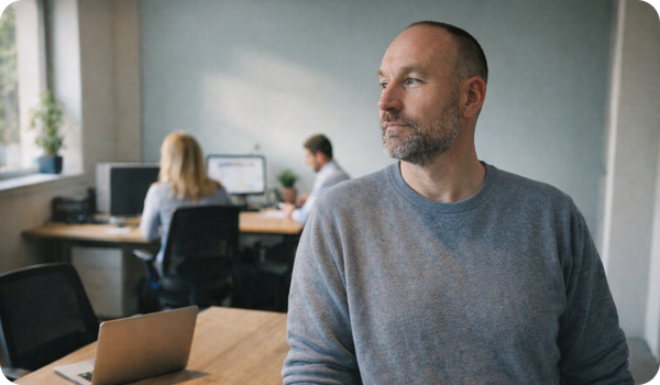 Het ongemak van opstaan op kantoor