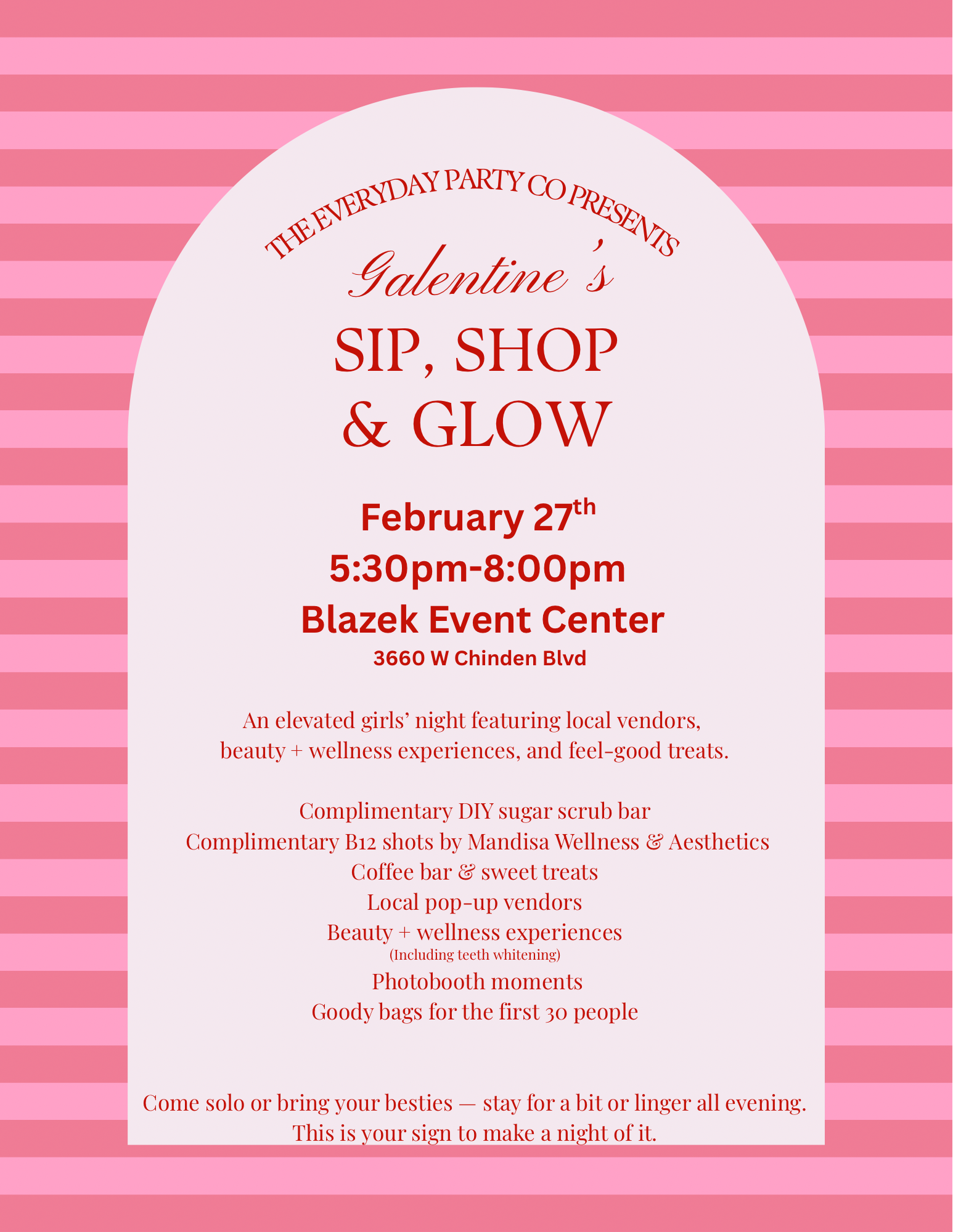 Sip, Shop &amp; Glow