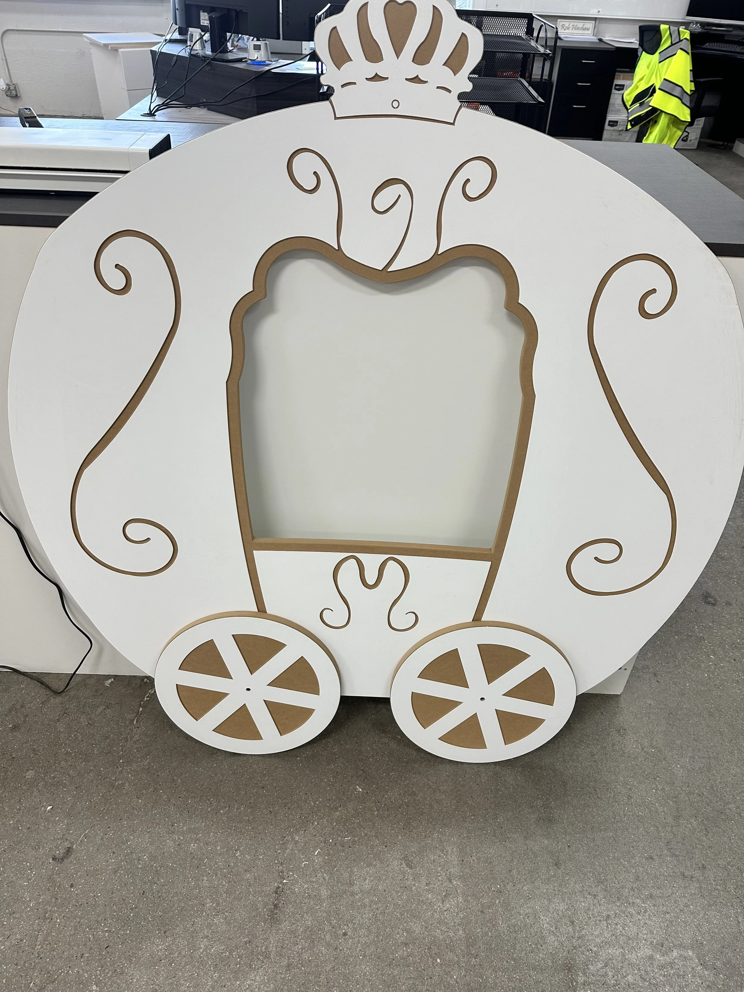 Wooden Princess Carriage Prop