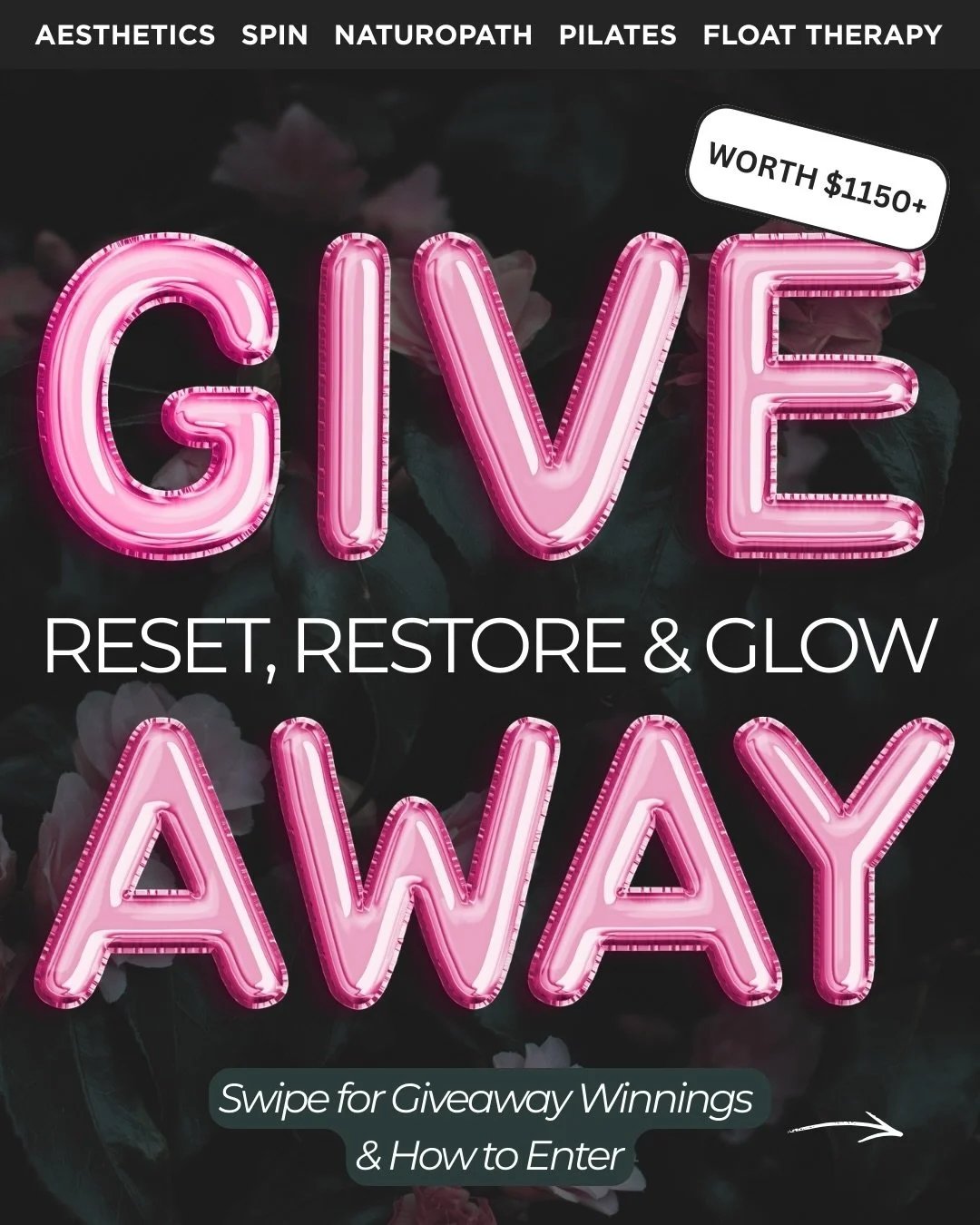 ✨ THE RESET, RESTORE &amp; GLOW GIVEAWAY ✨

We&rsquo;ve teamed up with some of Chatham&rsquo;s top health &amp; wellness businesses to help you reset your body, restore your nervous system, and glow from the inside out as we head into the new year 💫