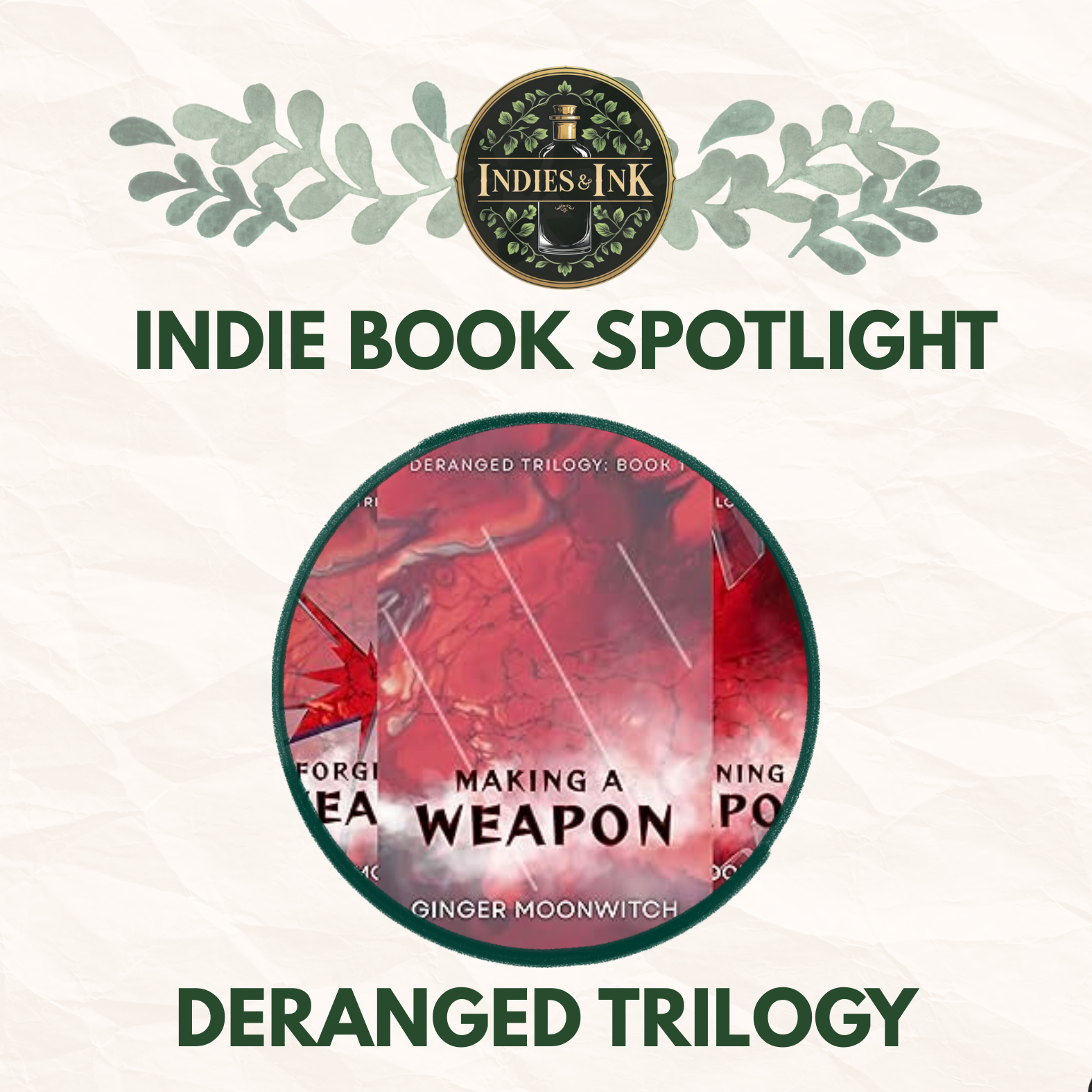 April Indie Book Spotlight-Deranged Trilogy