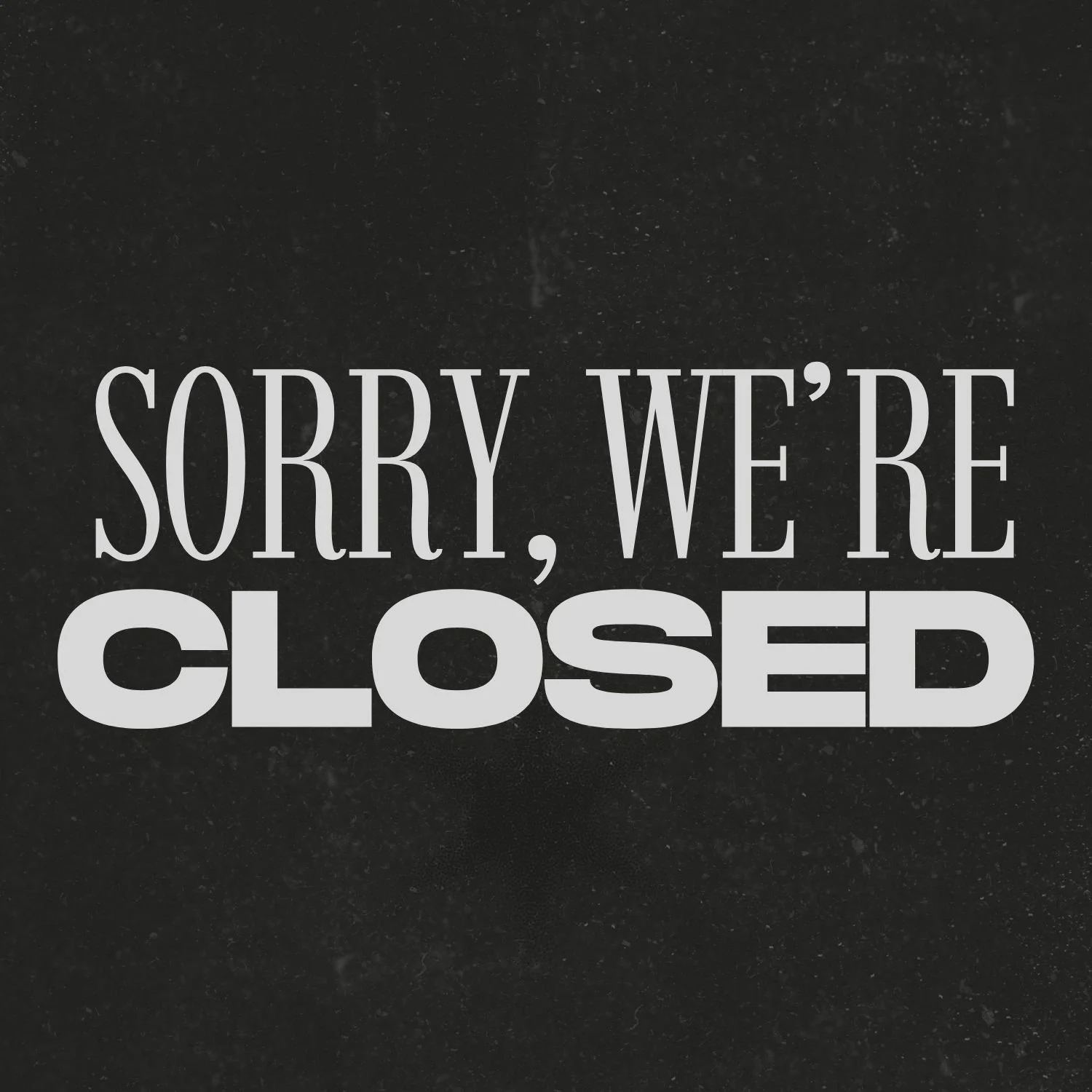 Closed for Private Event