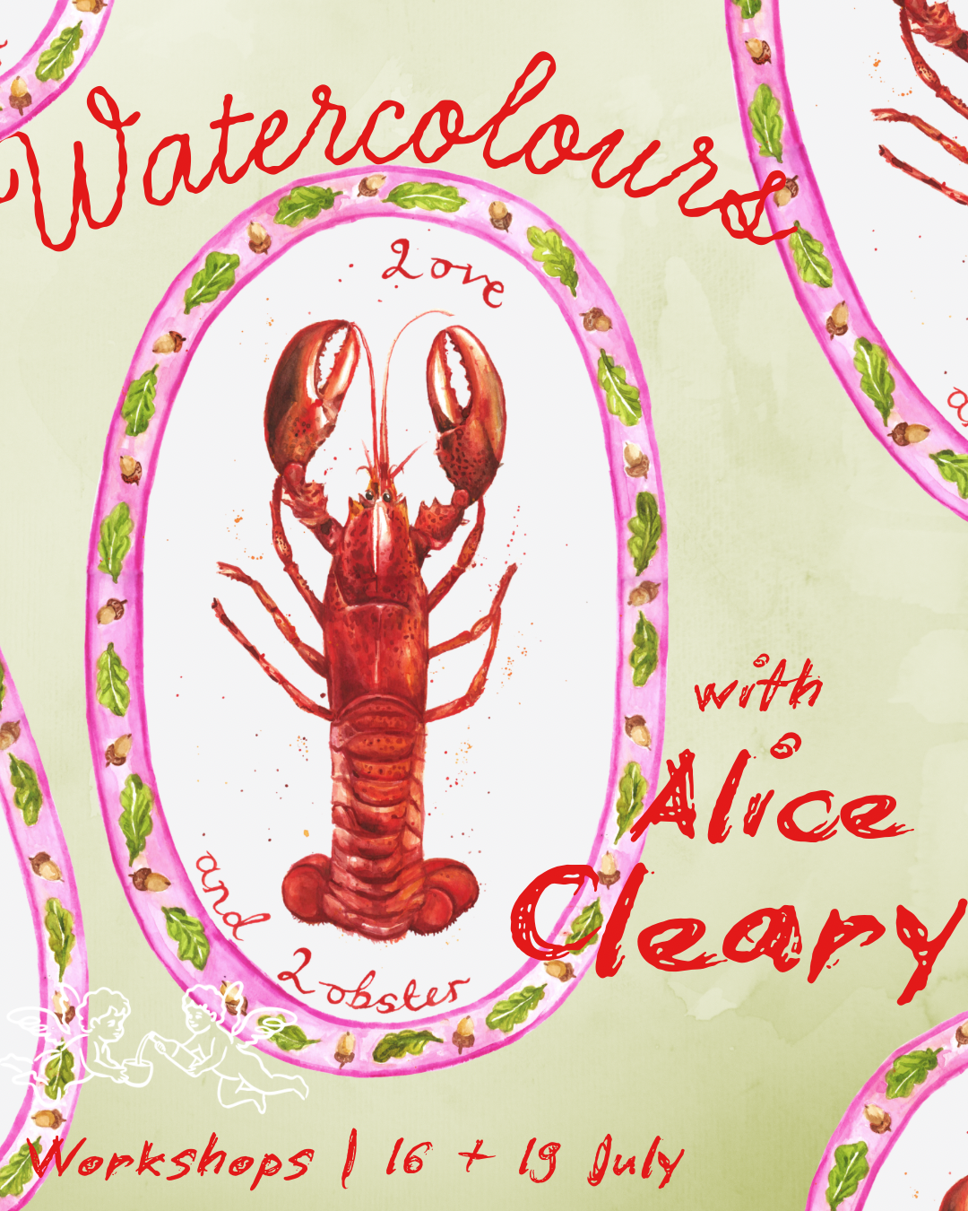 Love & Lobster - Watercolours with Alice Cleary | July 16 & 19