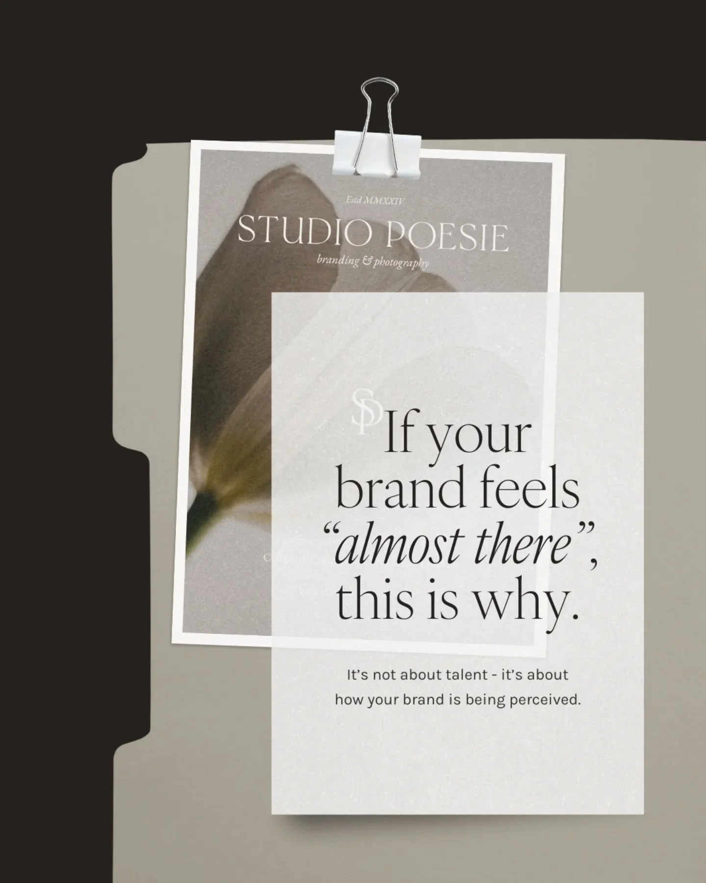 Your brand doesn&rsquo;t have to be bad to be holding you back.
Most of the time, it&rsquo;s simply out of alignment.

Inconsistent visuals.
Unclear positioning.
Messaging that doesn&rsquo;t reflect the level of your work.

These small gaps create he