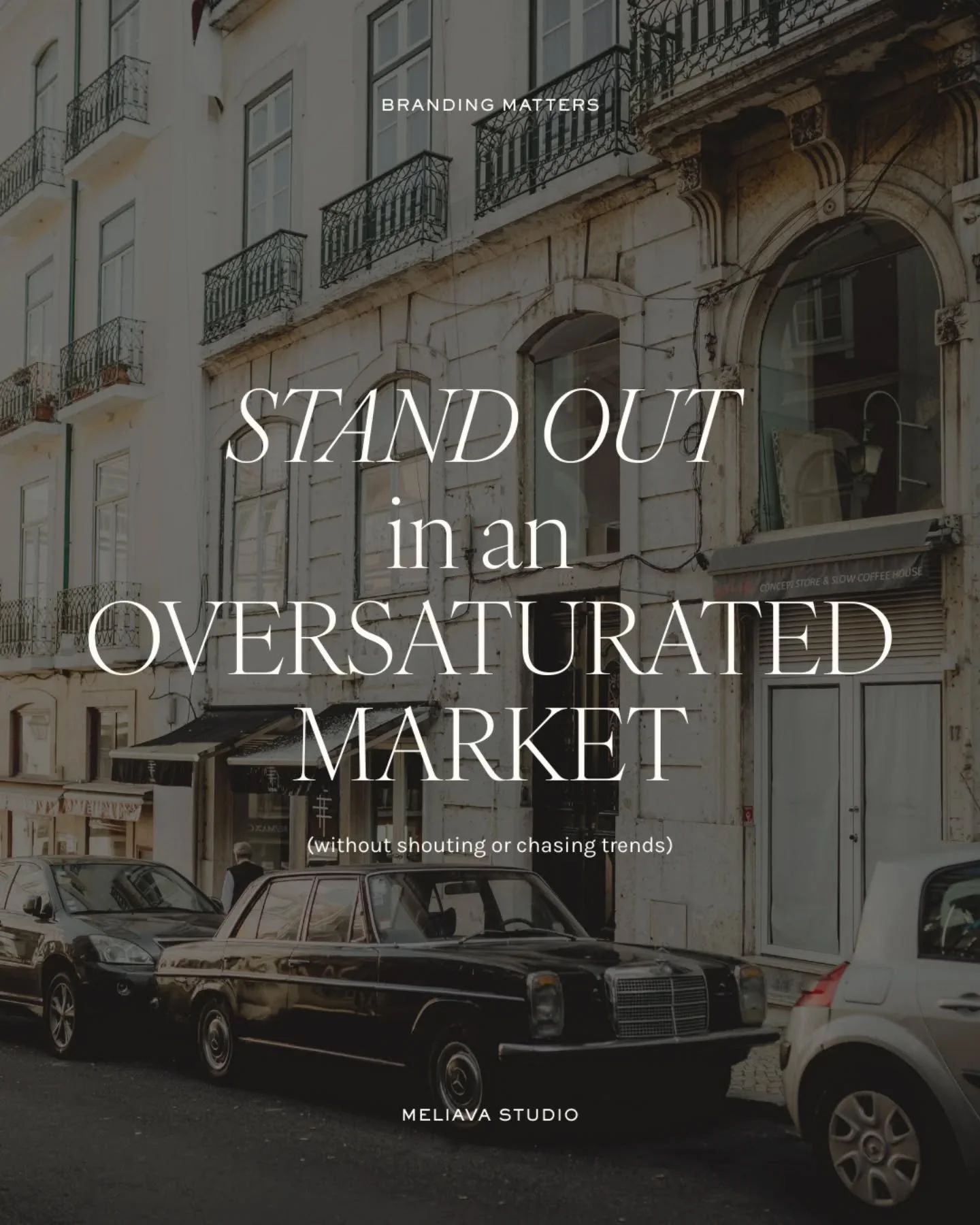 Oversaturated market?
That&rsquo;s not your problem.

Blending in is.

Standing out doesn&rsquo;t require louder marketing, trend-hopping, or constant reinvention. It requires intentional branding &mdash; clarity in your positioning, alignment in you