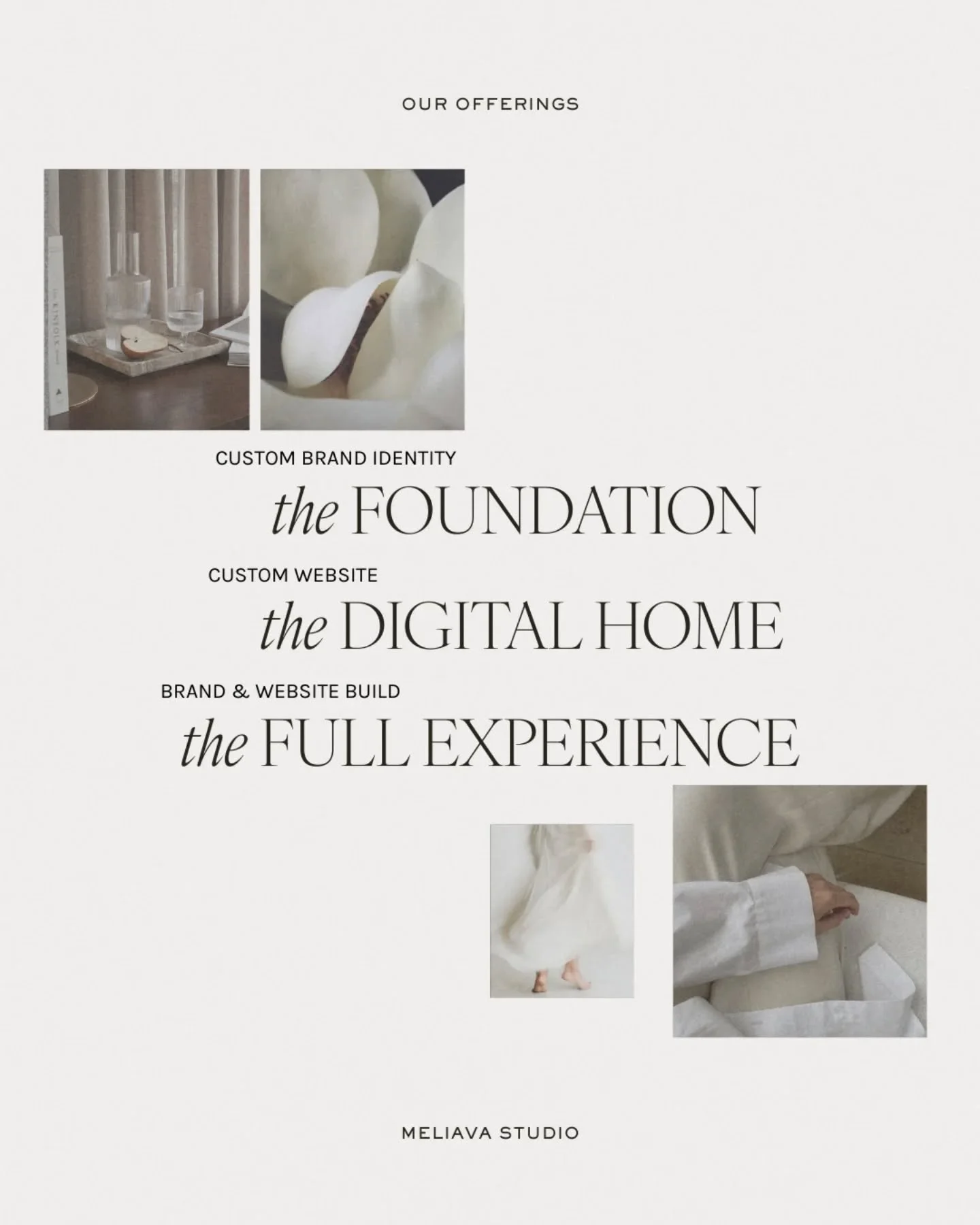 At our studio, branding is more than aesthetics, it&rsquo;s the intersection of strategy, intention, and storytelling. We partner with female-led businesses ready to evolve, crafting refined brand identities and websites that feel effortless, confide