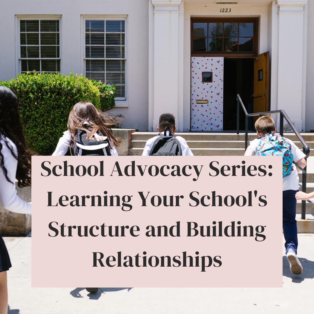 School Advocacy Series: Learning Your School's Structure and Building Relationships