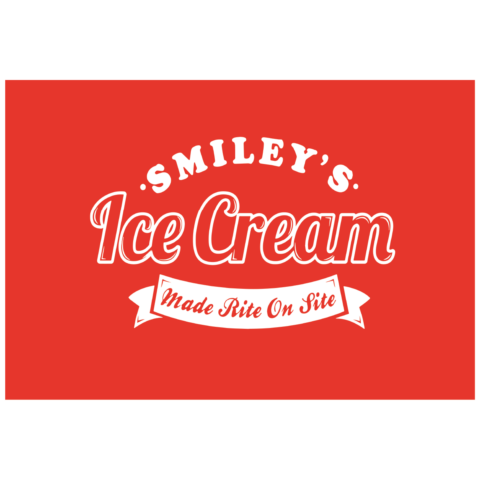 Smiley's Ice Cream sign