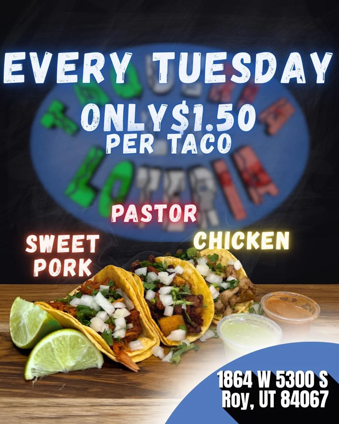 Another Taco Tuesday is upon us!🤩

Don&rsquo;t miss it!!!