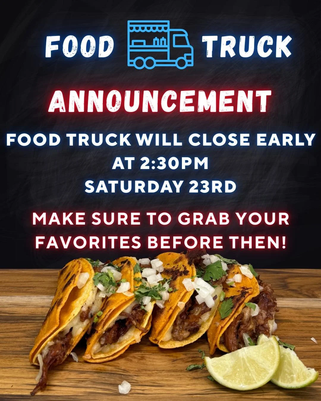 On google it will also display our closing hour for Saturday!

Thank you everyone!