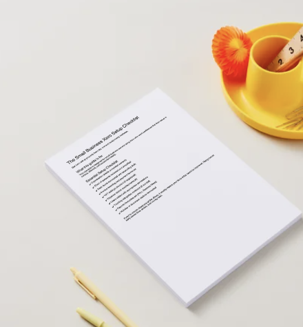 The Small Business Xero Set up Checklist