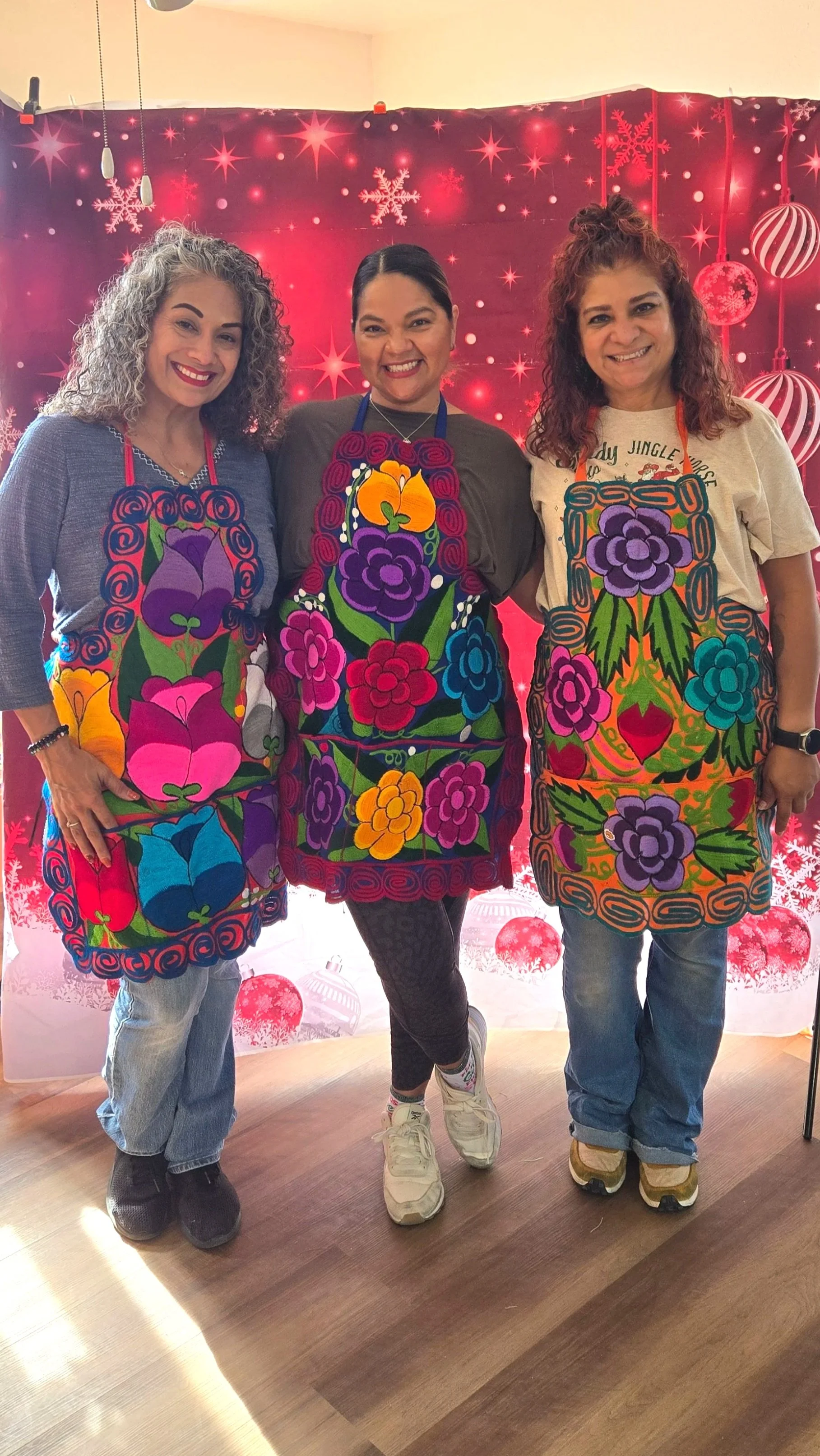 Aprons Now Available – Only $45.
Choose from several stylish options to suit your needs. Don’t miss out—order yours today!