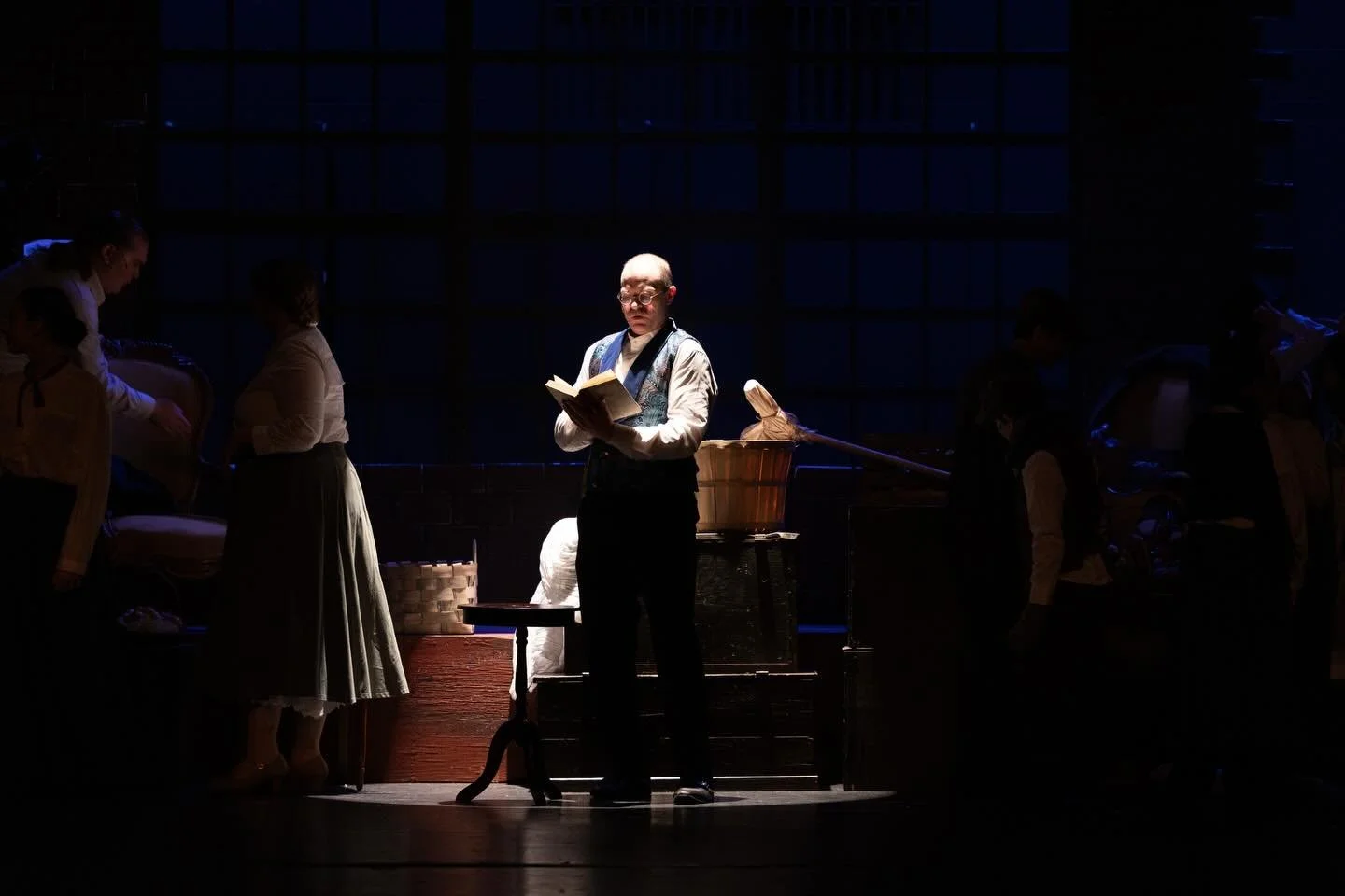 Scrooge! A Christmas Carol

Photography Credit: @juliaweaverstudios 
Director: Lesley Larsen
Music Director: Katey Hallock&nbsp;
Asst Director: Garrett McCoy
Choreographer: Rhys McRoberts
Stage Manager: Kaylee Babb
Set: Joshua Donohue
Lighting: Drew 