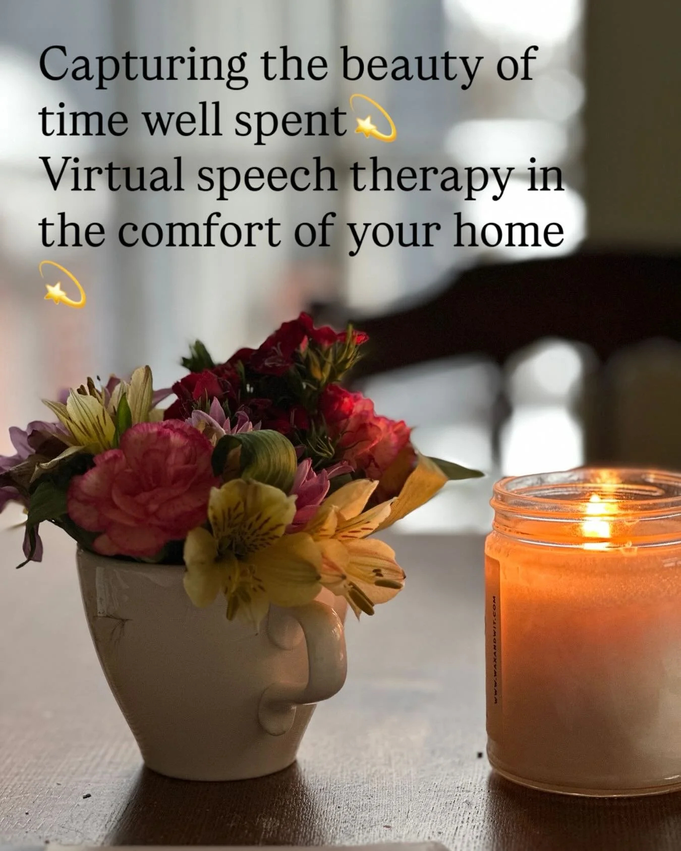 Your time is valuable and virtual speech therapy catalyzes your comfort, likelihood to achieve your goals faster and more effectively in a cost effective manner. 

It is an honor to meet you where you are through virtual speech/language and voice the