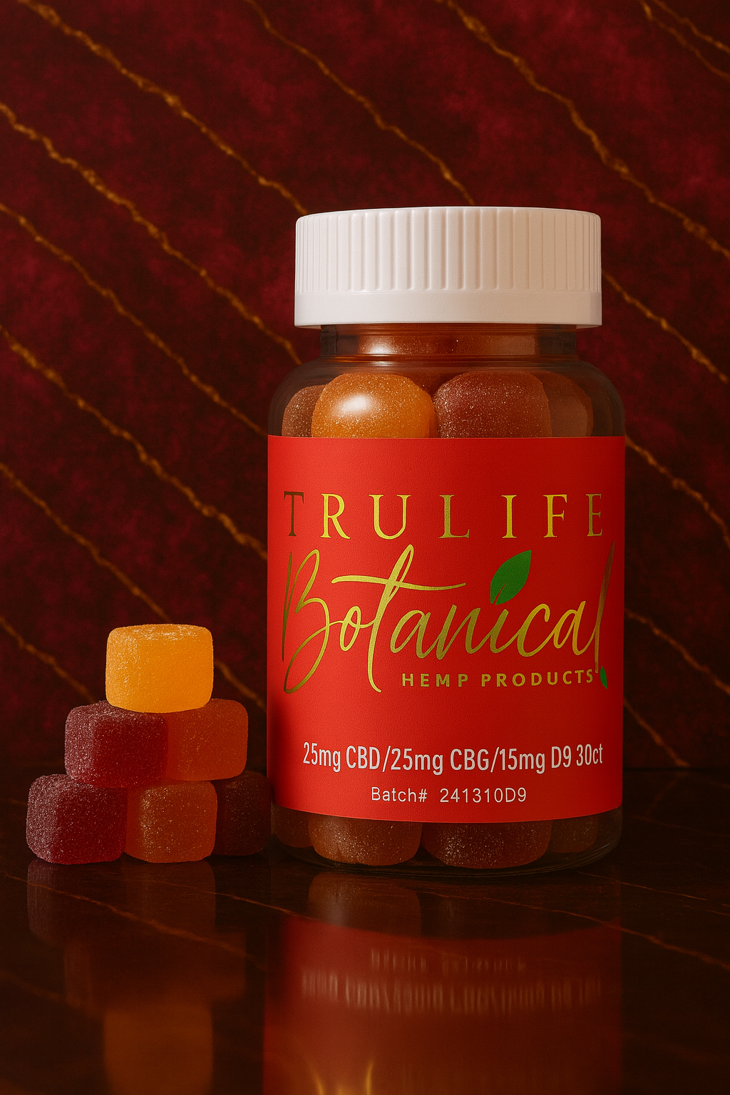 Harmony Gummies – 25mg CBD | 25mg CBG | 15mg Delta 9 (30ct)