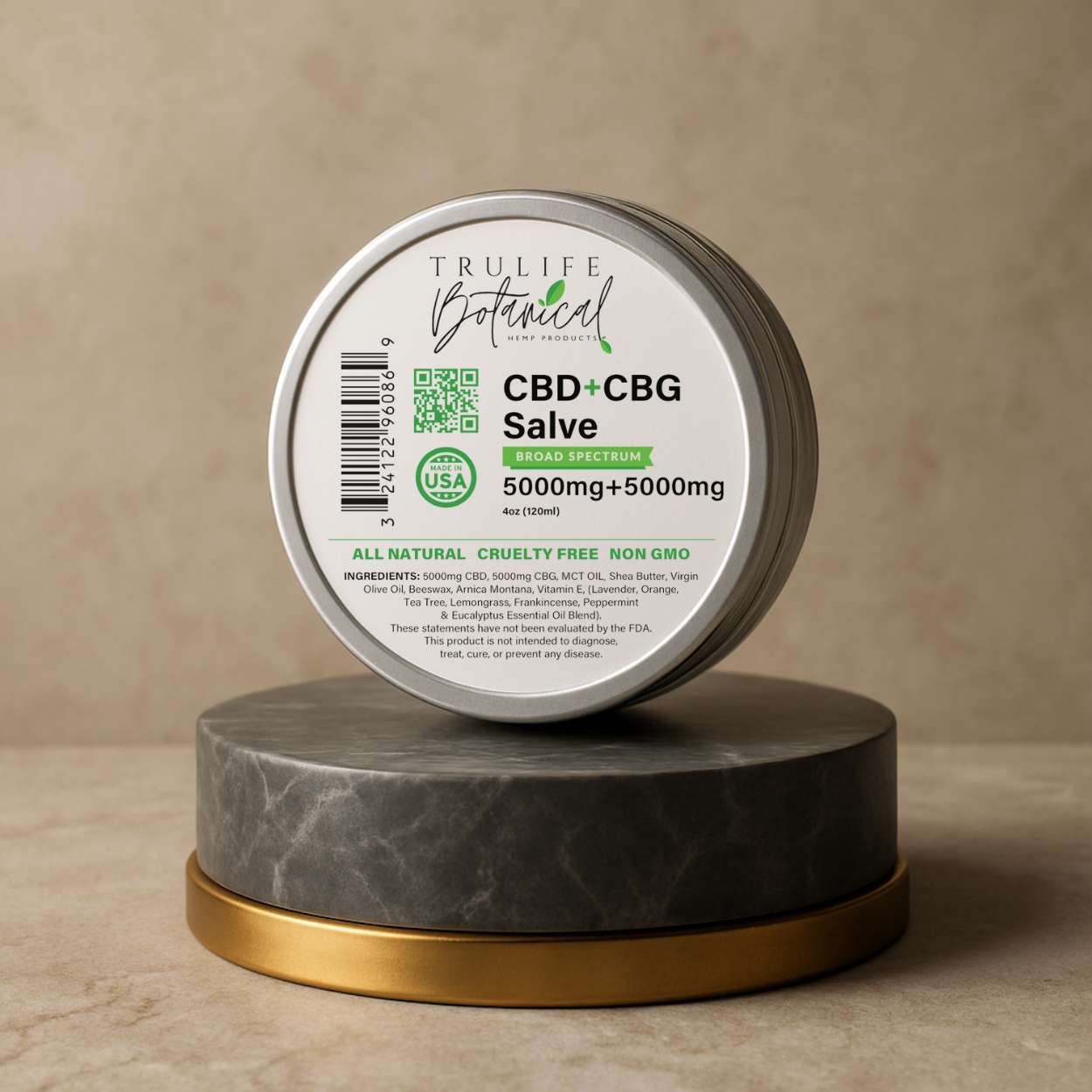 Salve 5000mg CBD + 5000mg CBG