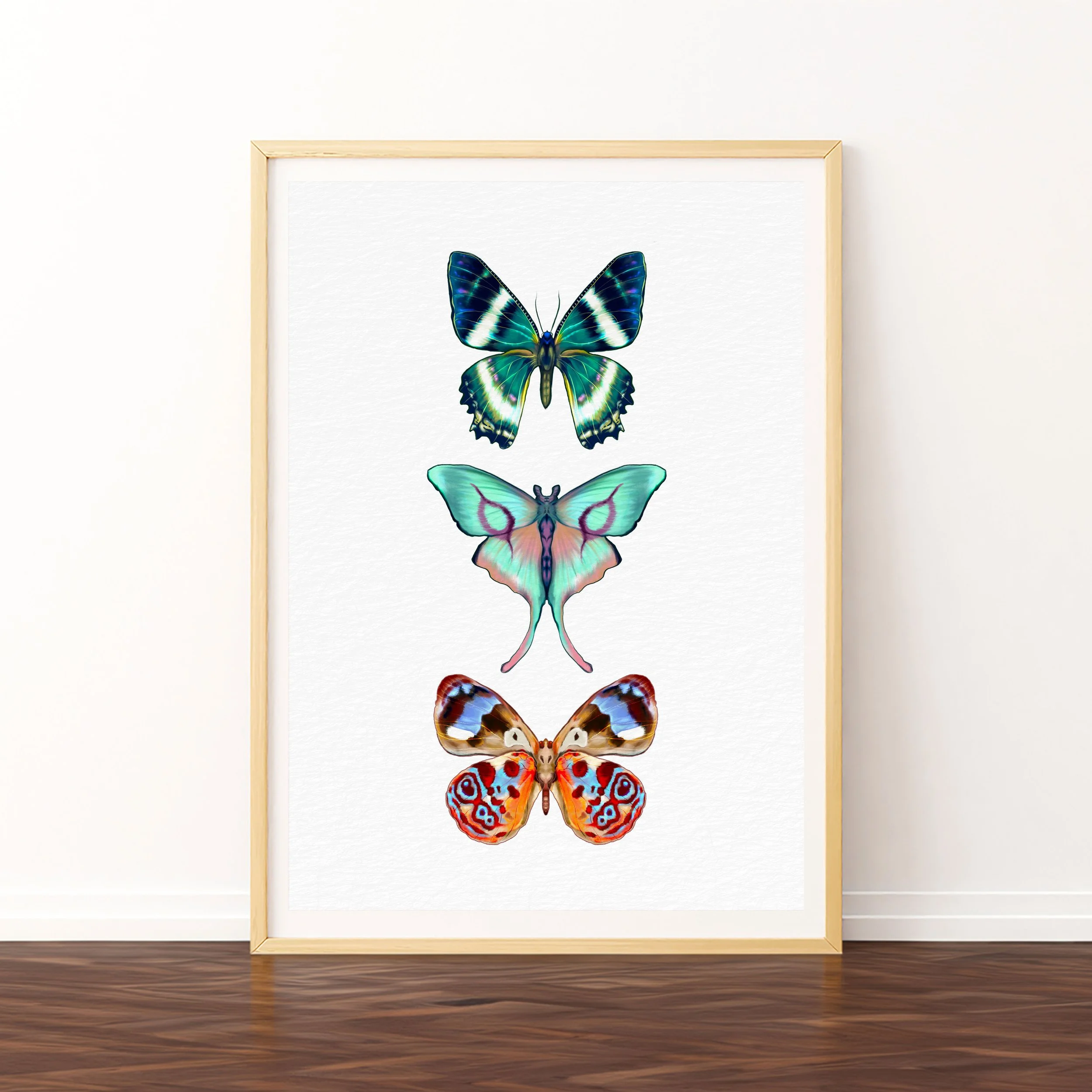 Print Aquarelle A4 - Les 3 Papillons