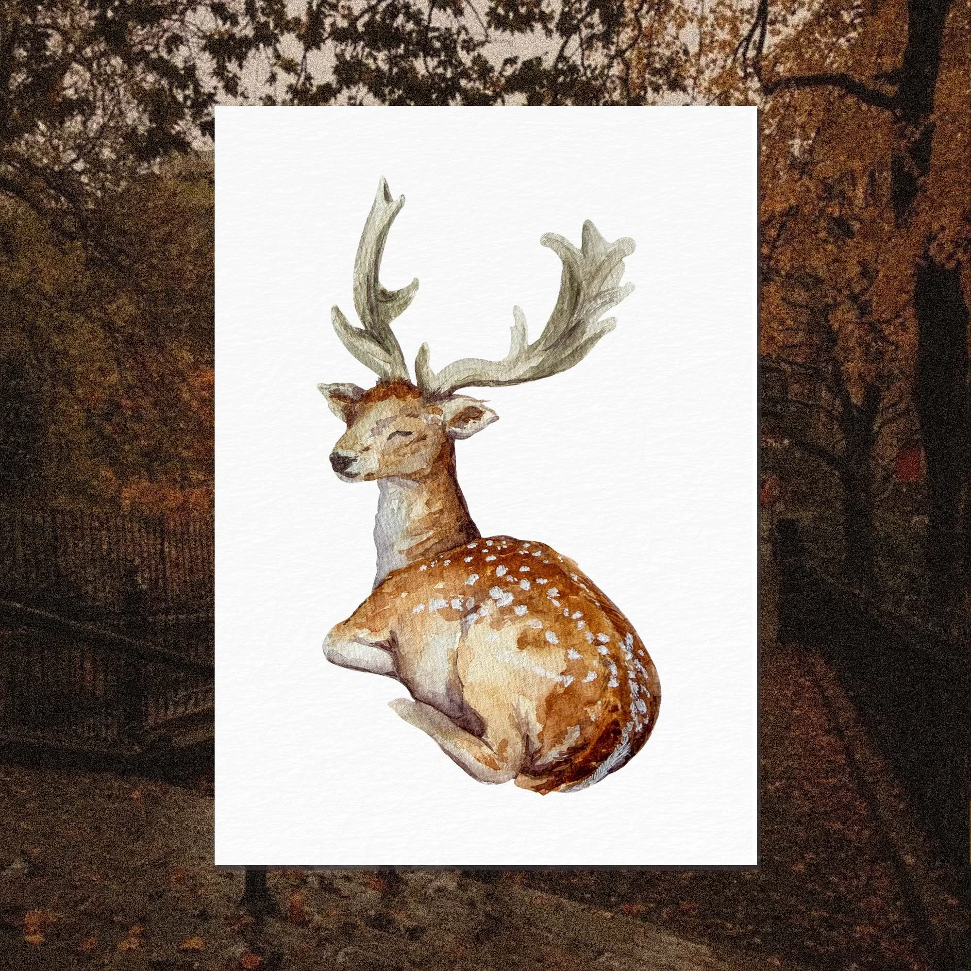 Print Aquarelle A6 • Le Faon