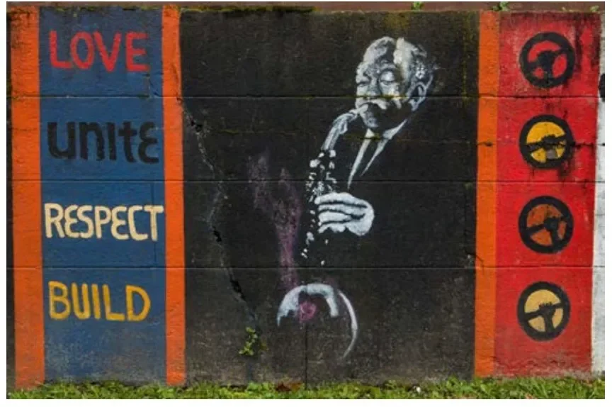 The Black Panthers, Malcolm X, and Charlie Parker: How a 38.5-foot-long Central District retaining wall and mural became a Seattle landmark