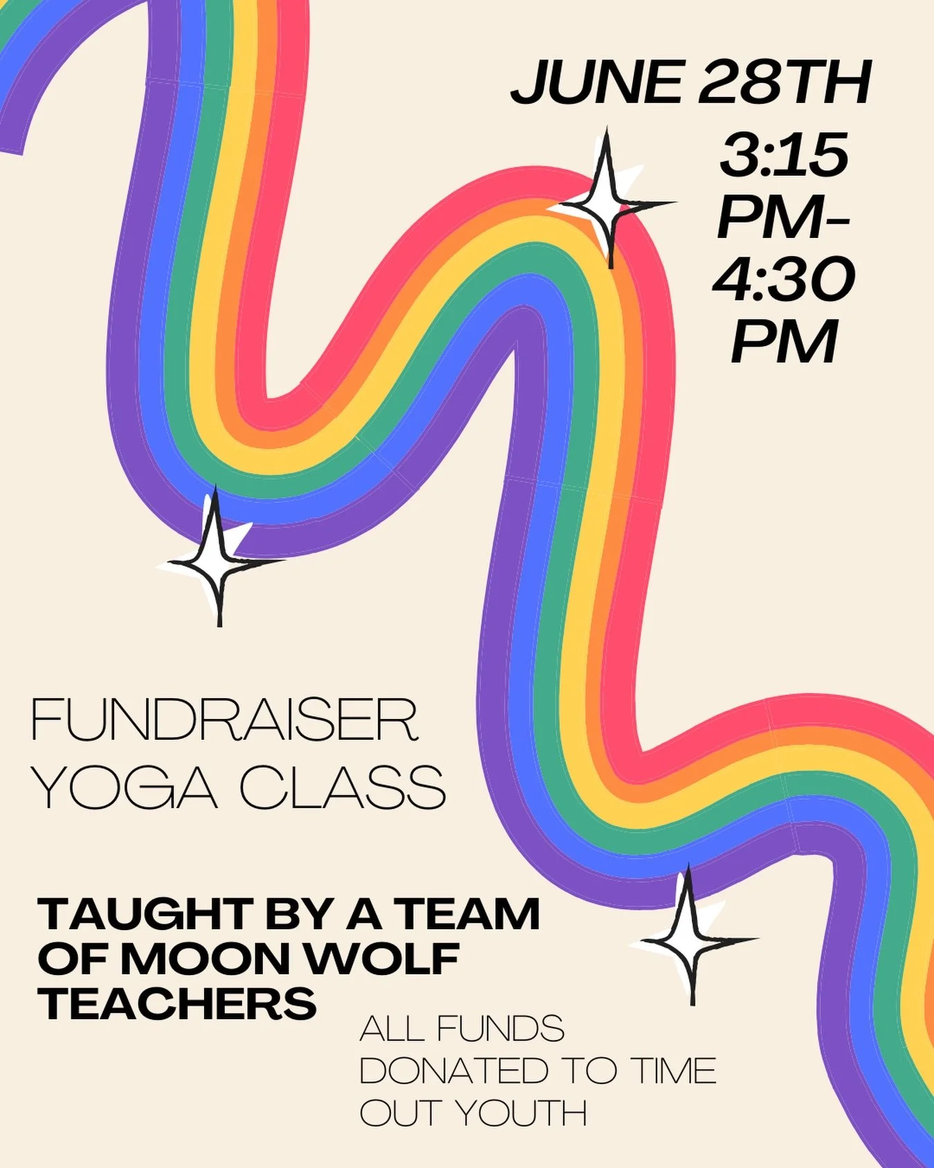 Fundraiser class alert ‼️ 

We love an opportunity to give back and this month we are focusing on @timeoutyouthcenter and the amazing work they do the community!

Join Grace, Rey and Sydney on Saturday June 28th at 3:15pm for a 75-minute class.

Clas
