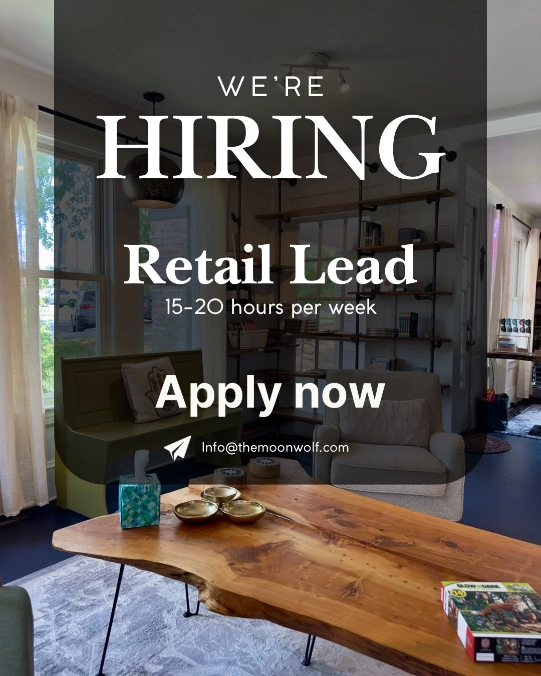 We are hiring for both a retail lead and additional massage therapist!  See more info below:

Retail lead:
&bull; Customer service oriented individual with retail or customer facing experience 
&bull; Be able to keep the store organized, sticked, and
