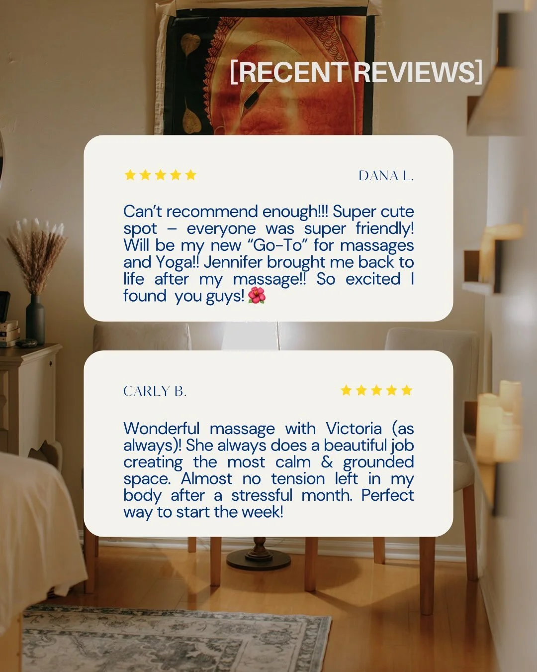 End of summer massage reviews have us feeling all 🥰

(even with the heat + HVAC fans broken 🥵)

Our clients (&amp; students) are truly who we do all this for at Moon Wolf. 

Thank you for allowing us to serve the community in this way 🙏🏼

Wishing
