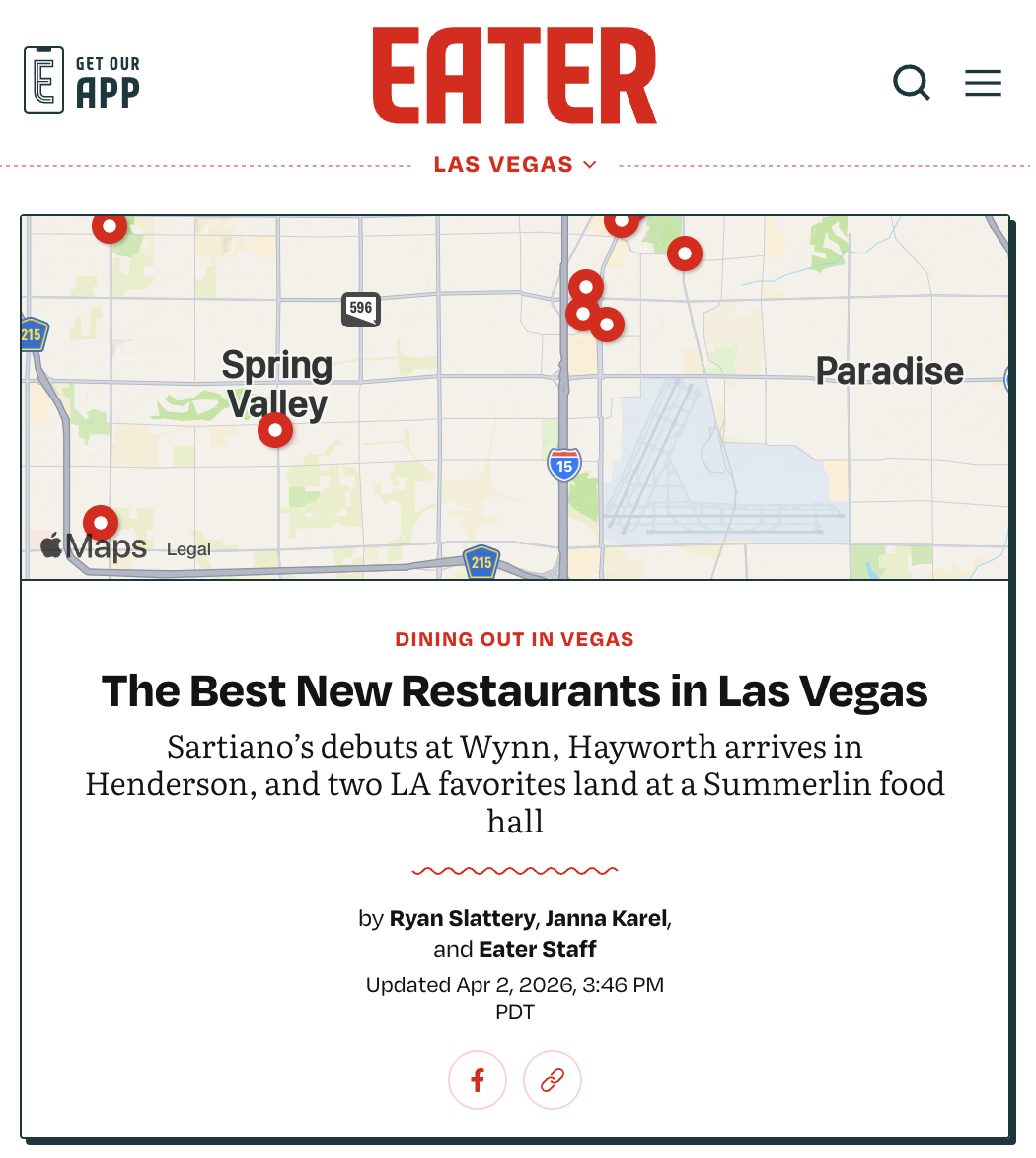 The Best New Restaurants in Las Vegas | Eater Vegas