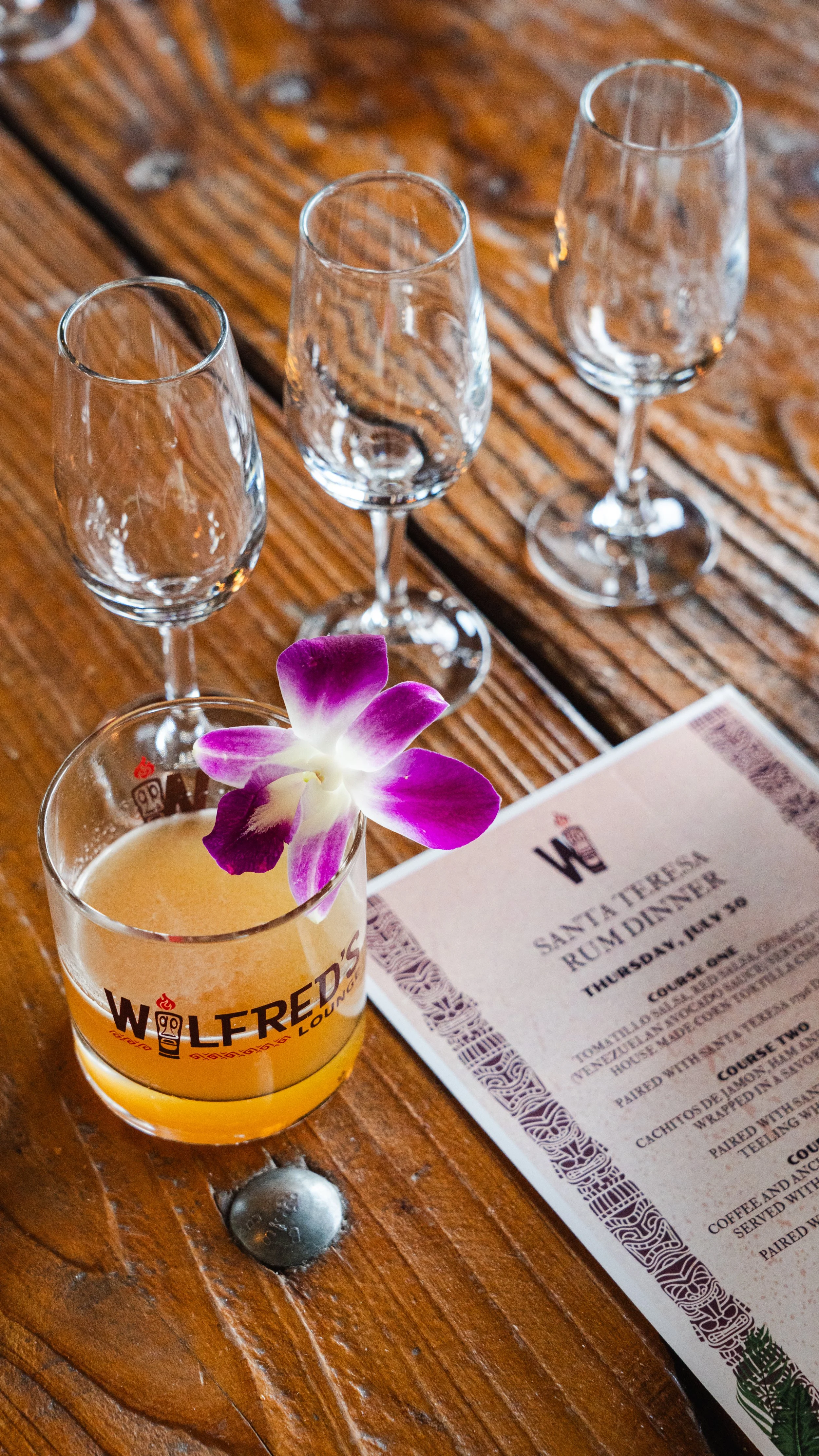 Wilfred's Lounge Santa Teresa Rum Dinner - Golden Hour Co. Digital Agency