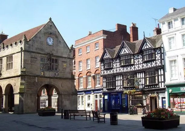 Old Shrewsbruy Market Hall - England