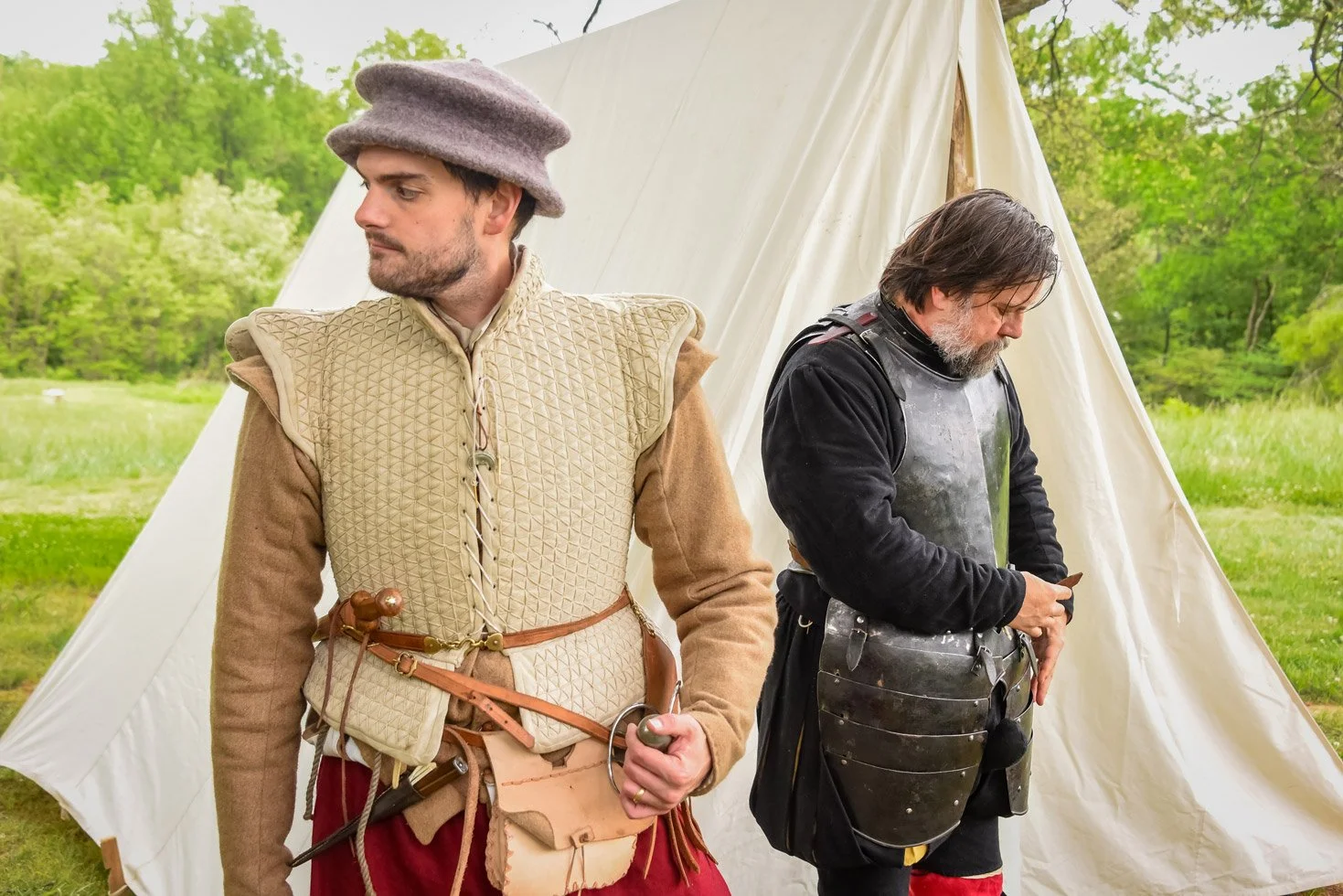  Living history interpreters at a celebration of William Shakespeare’s birthday at Agecroft. Photo by Stratton McCrady 
