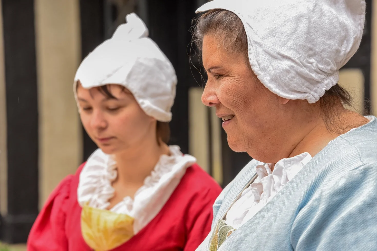  Living history interpreters at a celebration of William Shakespeare’s birthday at Agecroft. Photo by Stratton McCrady 