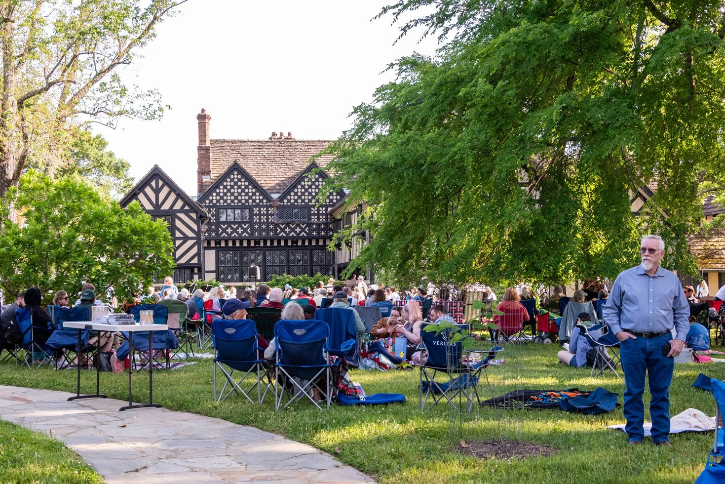  At an event with the Richmond Concert Band performing at Agecroft. Photo by Stratton McCrady 