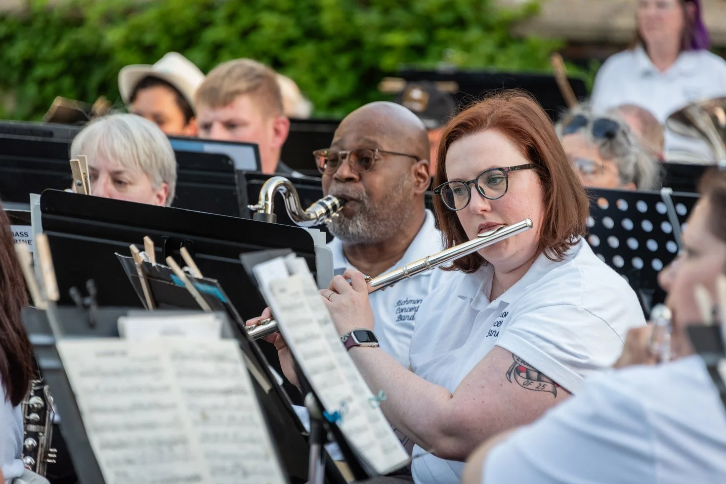  The Richmond Concert Band performing at Agecroft. Photo by Stratton McCrady 