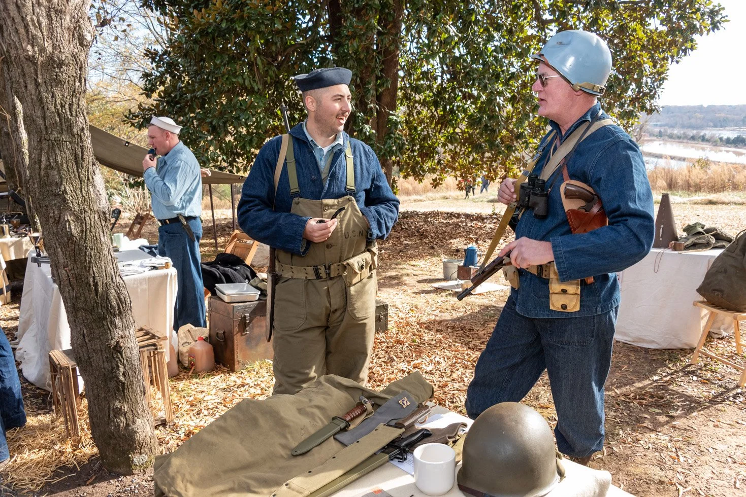  Living history interpreters at Agecroft’s yearly Yuletides event. Photo by Stratton McCrady 