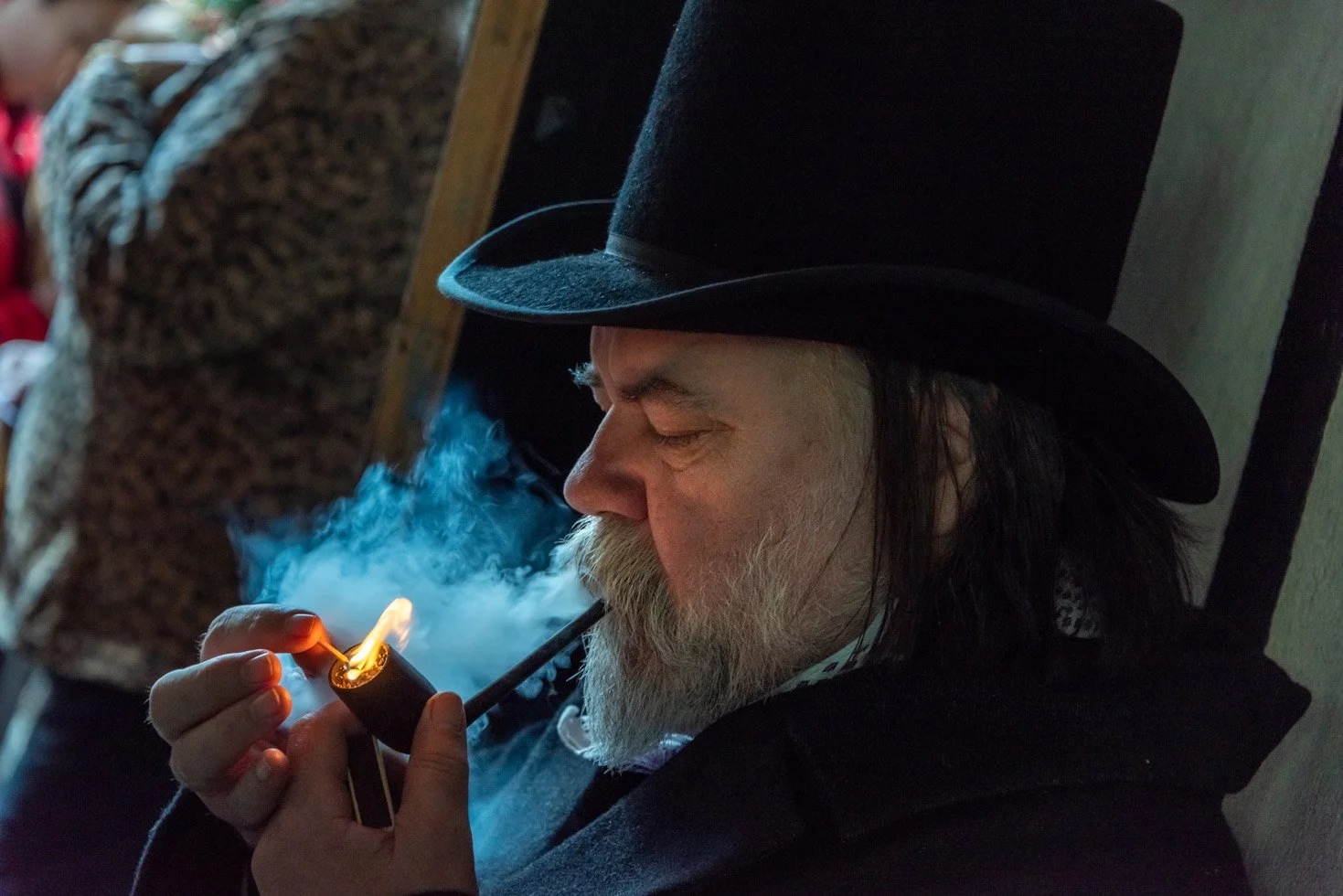  Living history interpreters at Agecroft’s yearly Yuletides event. Photo by Stratton McCrady 