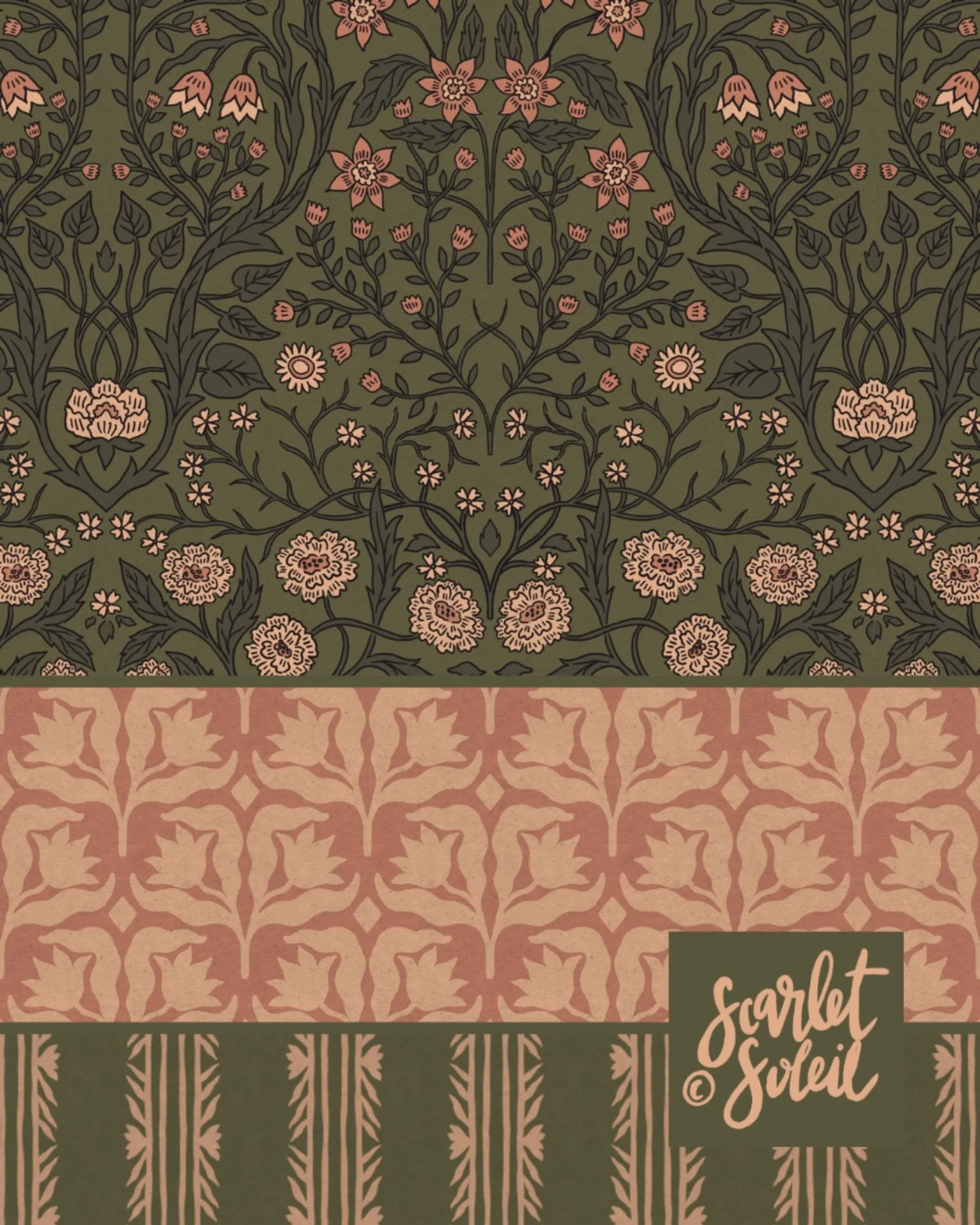 A few simple coordinates to go with that last print.  Now to work on all the colorways! 

#coordinates #fabricdesign #fabric #spoonflowerartist #spoonflower #crozetva