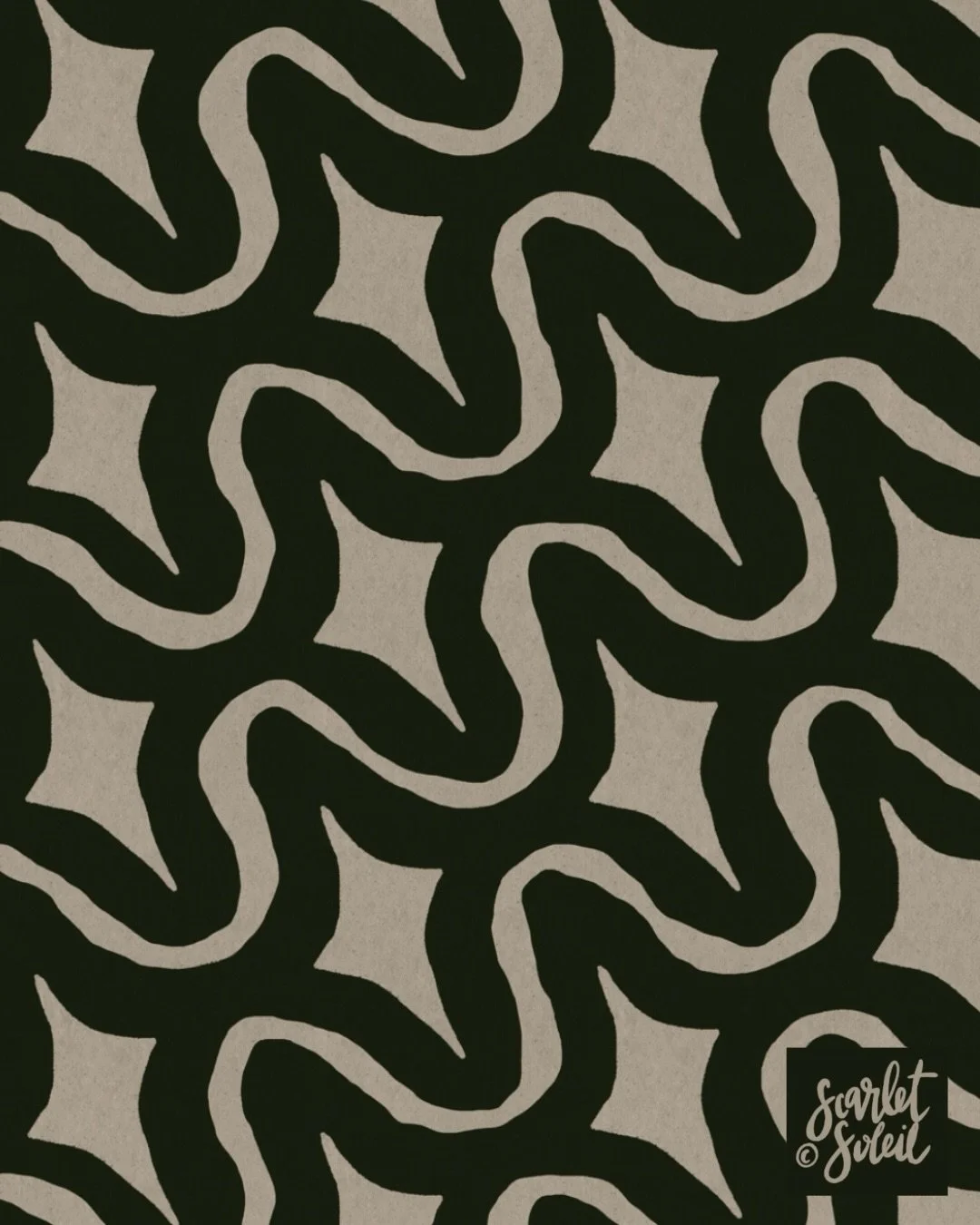 This was a fun abstract I made in Amaziograph as a coordinate. I'm not sure which version I like more&hellip; maybe the second. It&rsquo;s super weird and funky in the best ways.

#abstract #surfacepattern #diagonal #diamond
Boho - funky #dpoonflower