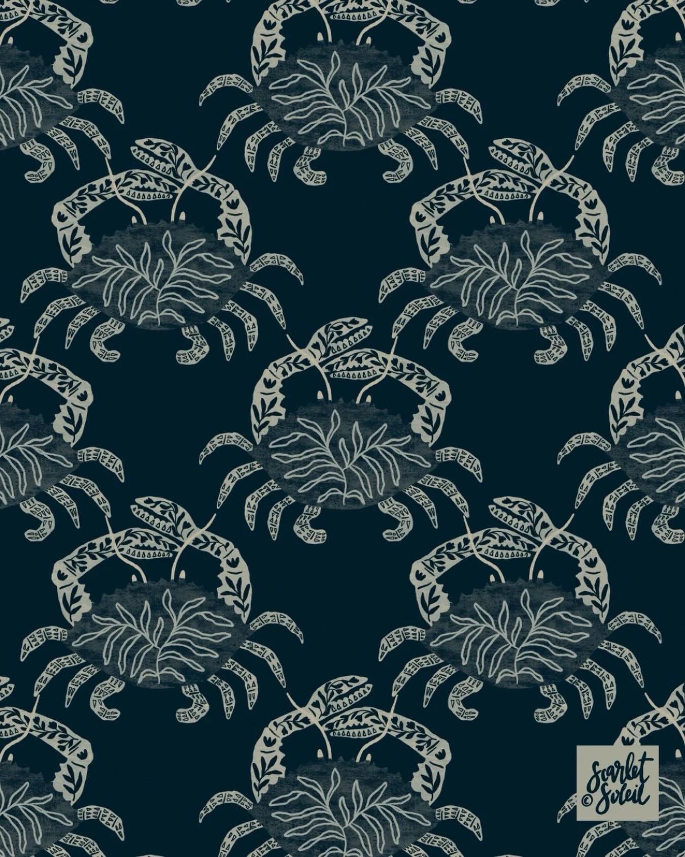 Day 45/100. I drew the crab without sketching. I heavily rely on sketching to get the proportions correct so without it, shapes get weird and wonky really quickly.  Is it where I want it?  I&rsquo;m not sure.