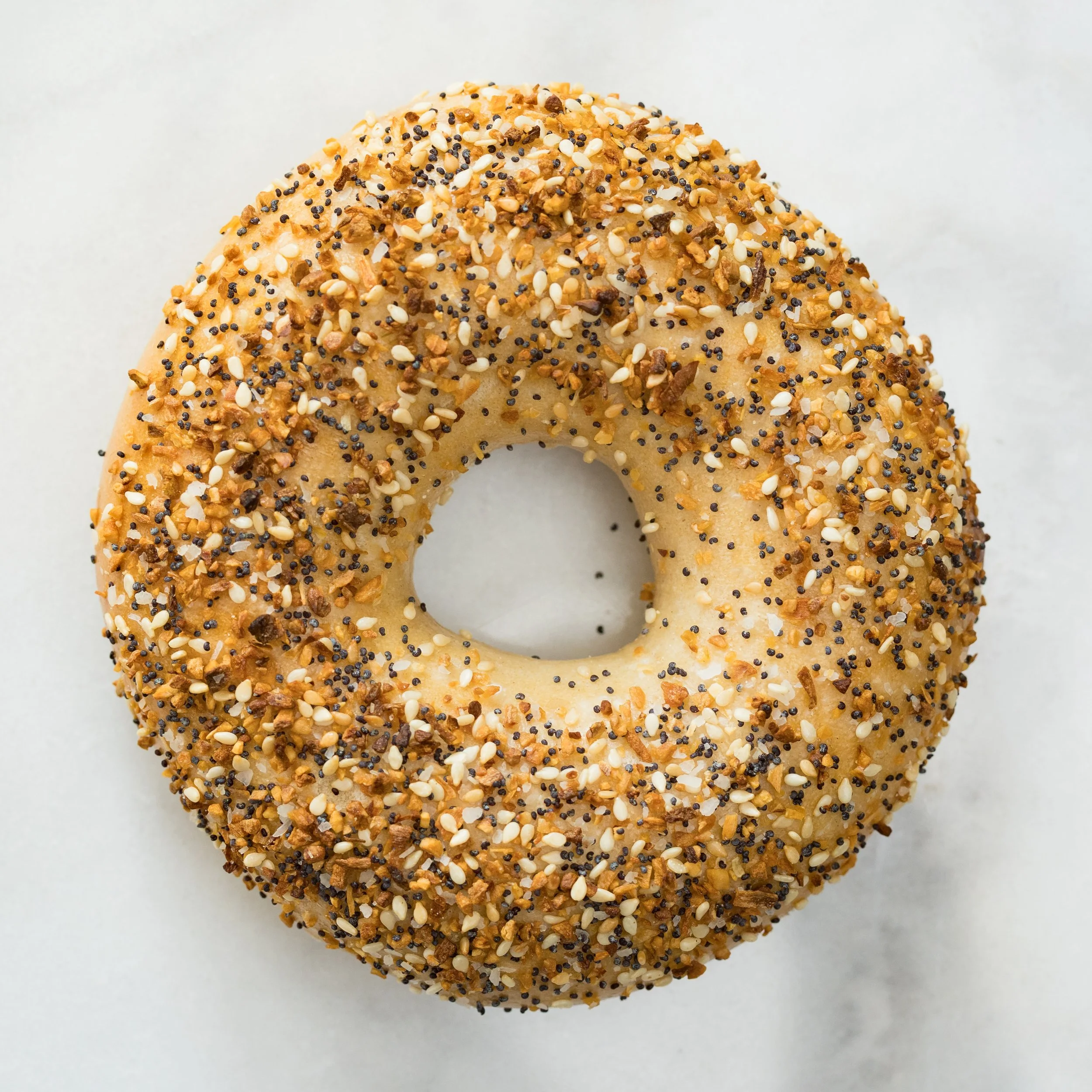 EVERYTHING - A toasted blend of sesame, poppy, onion, garlic, and salt. Layered, fragrant, and perfectly balanced.