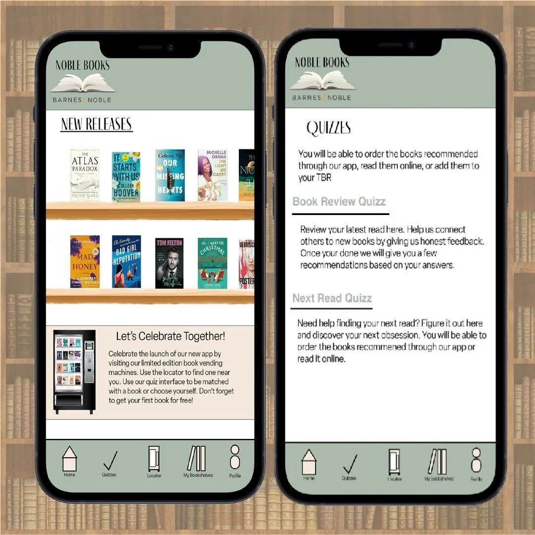 ✨Project Highlight✨ This project for Barnes and Noble was for my ADBR 252 class. This project features an app with an interactive vending machine to help promote! To see the full project go to my website