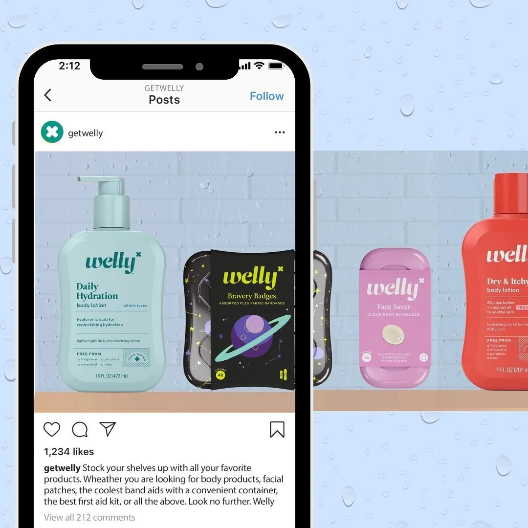 ✨Project Highlight✨ Here&rsquo;s an Instagram carousel post that I did for the brand Welly in my ADBR 205 class with Professor Pereira last spring. I had such a fun time creating it and throughout the whole class!