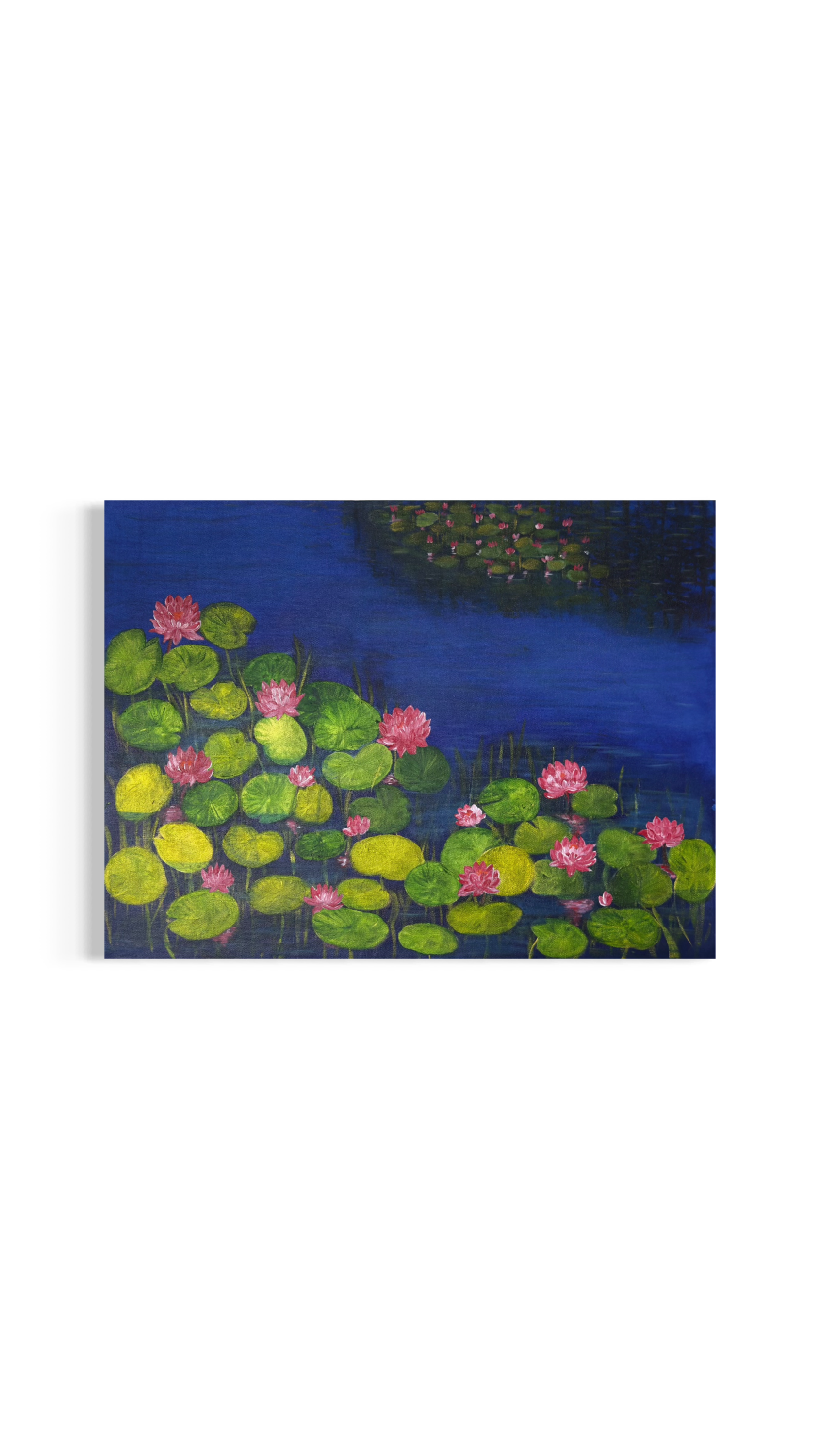 "Whispers of a Blue Lily Pond"