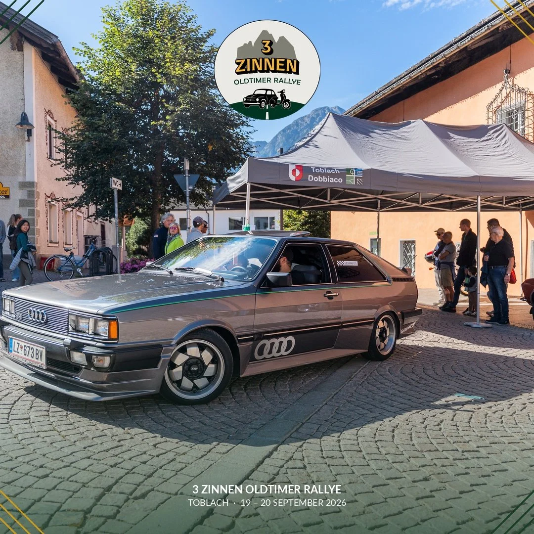 The iconic Audi Quattro checking in at registration. 🏔️ Toblach becomes home to some of the world's most legendary machines every September. 19&ndash;20 September 2026.

#AudiQuattro #Audi #ClassicAudi #OldtimerRallye #3Zinnen #Toblach #Dolomites