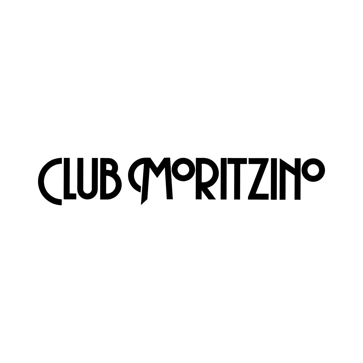 Black text reading 'Club Moritzino' on a white background.