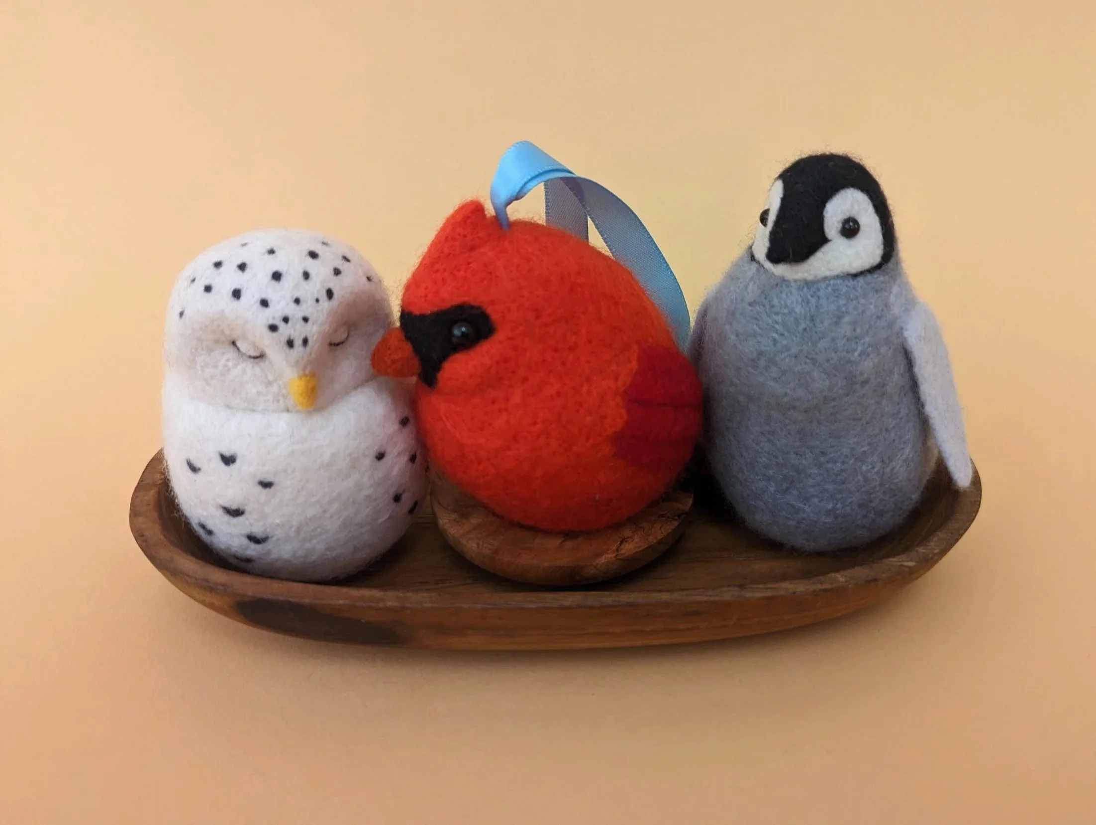 3D Needle felting: Squishy Birds