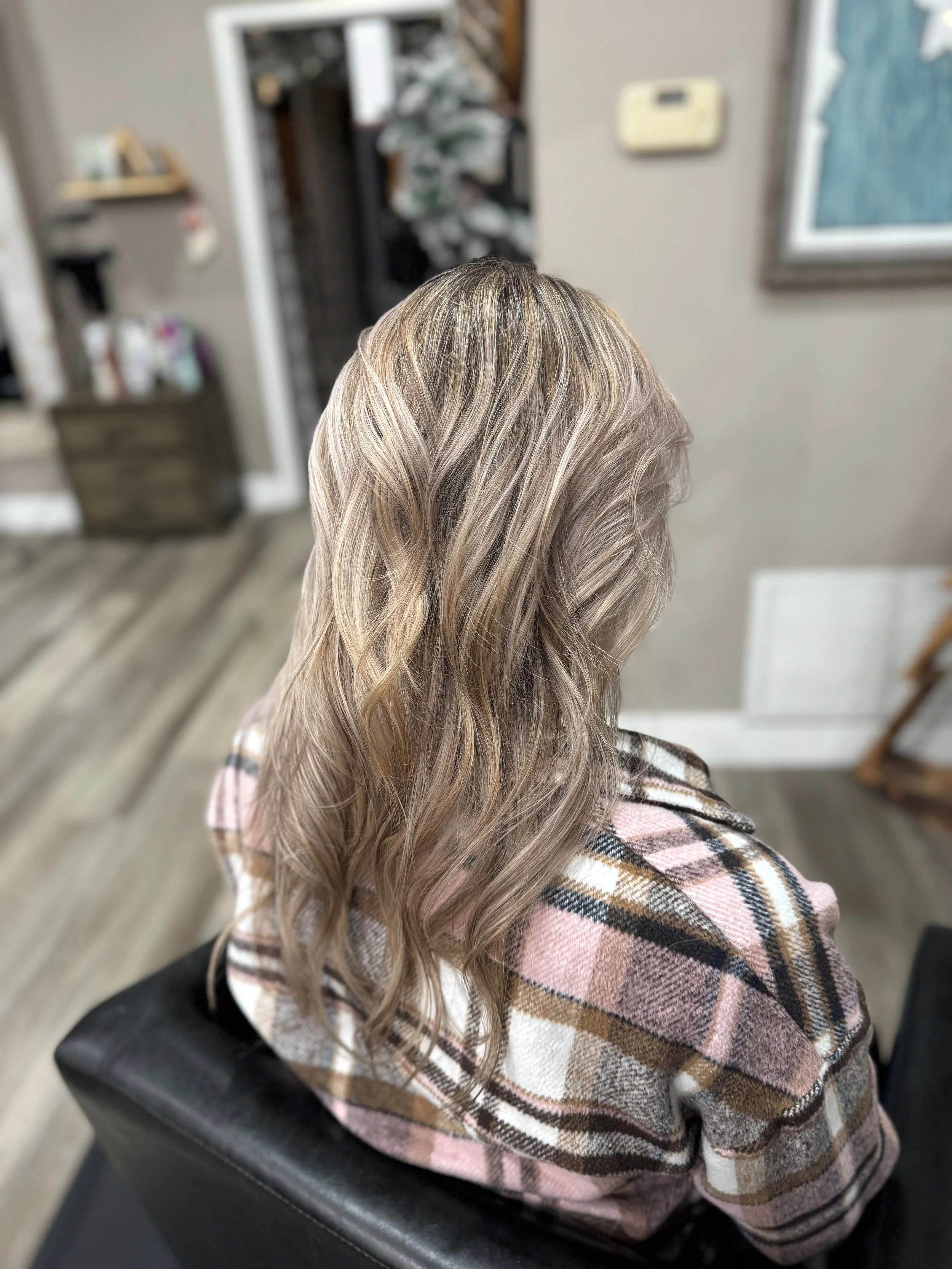 babylights, low maintenance blonde, highlights, color correction, demensional blonding