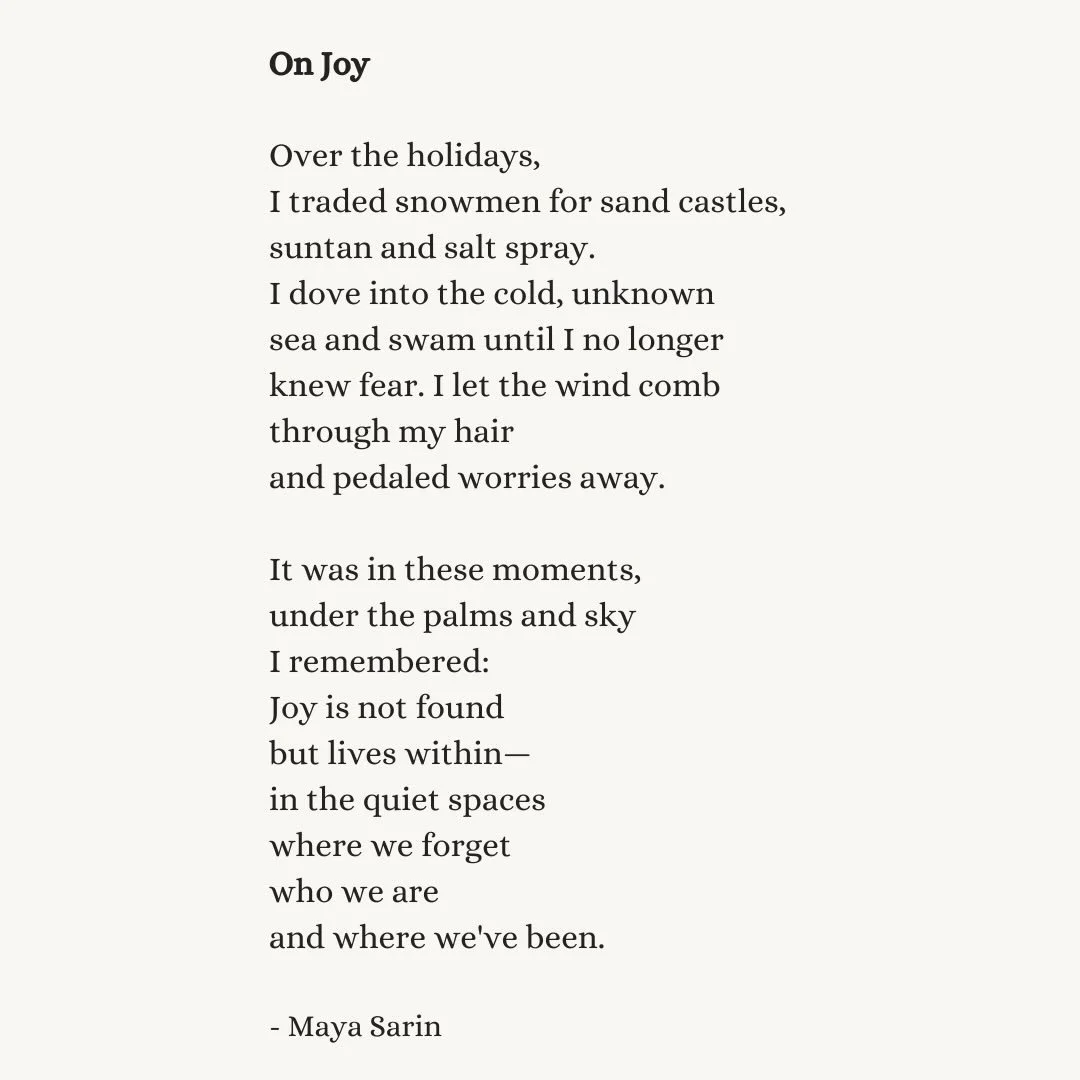 Happy New Year, friends! Wishing you an abundance of togetherness, stillness, and joy in 2026. ✨

I took some time away from posting on Instagram so I could focus on Substack&mdash;but I&rsquo;ve missed the community here. This year, my goal is to pr